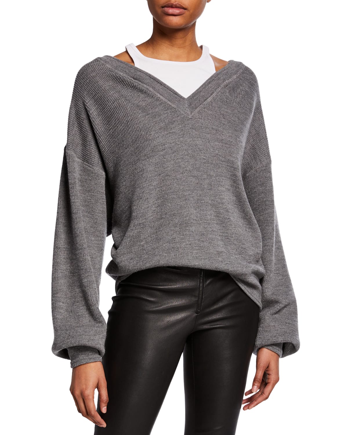 Alexander shops wang bi layer sweater