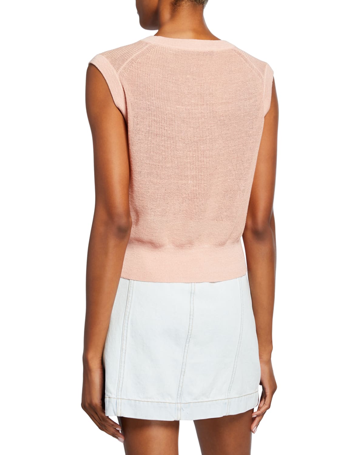 Kellen Twist Front Sleeveless Sweater