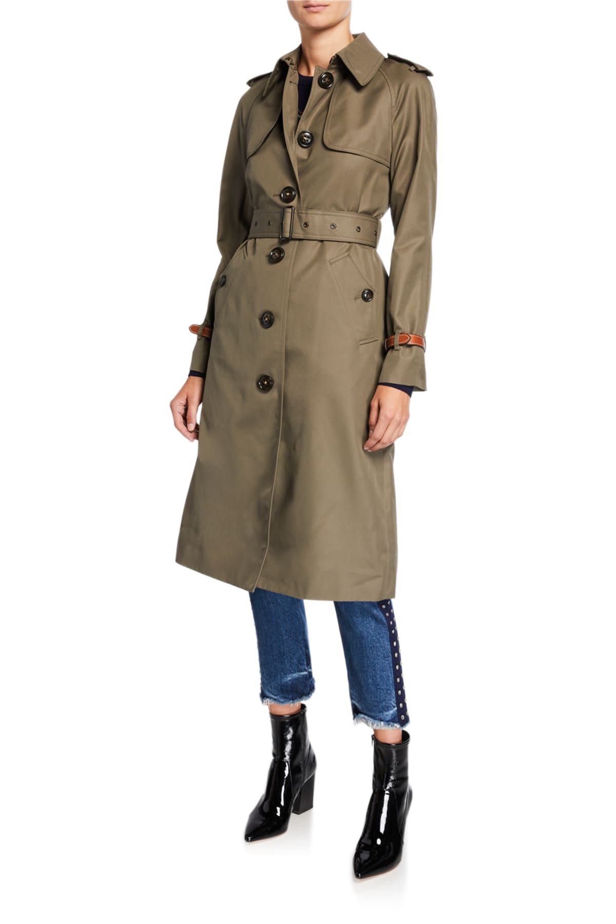 Coach cotton trench coat store