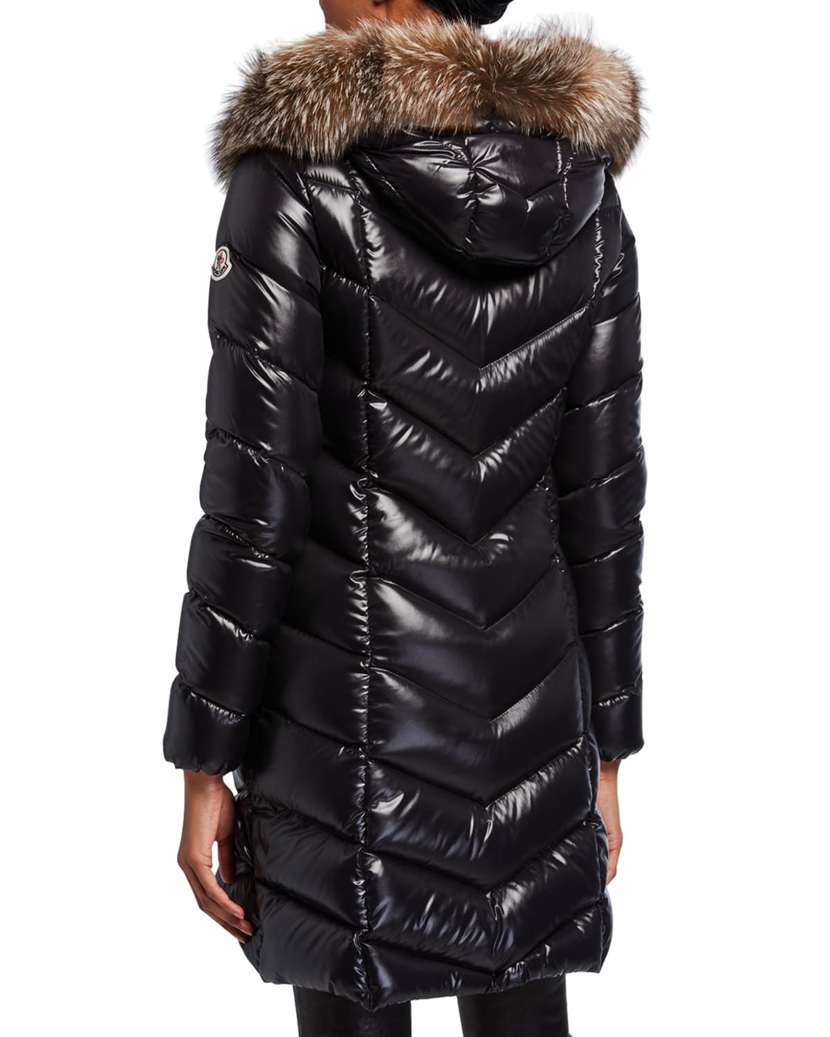 moncler fur trim jacket