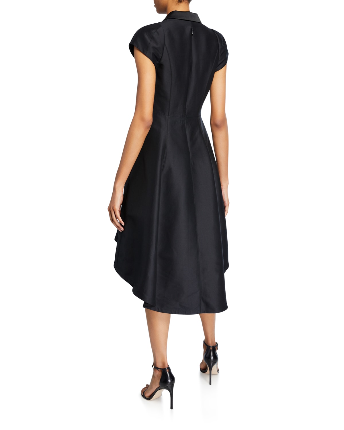 Tuxedo Silk Faille Dress