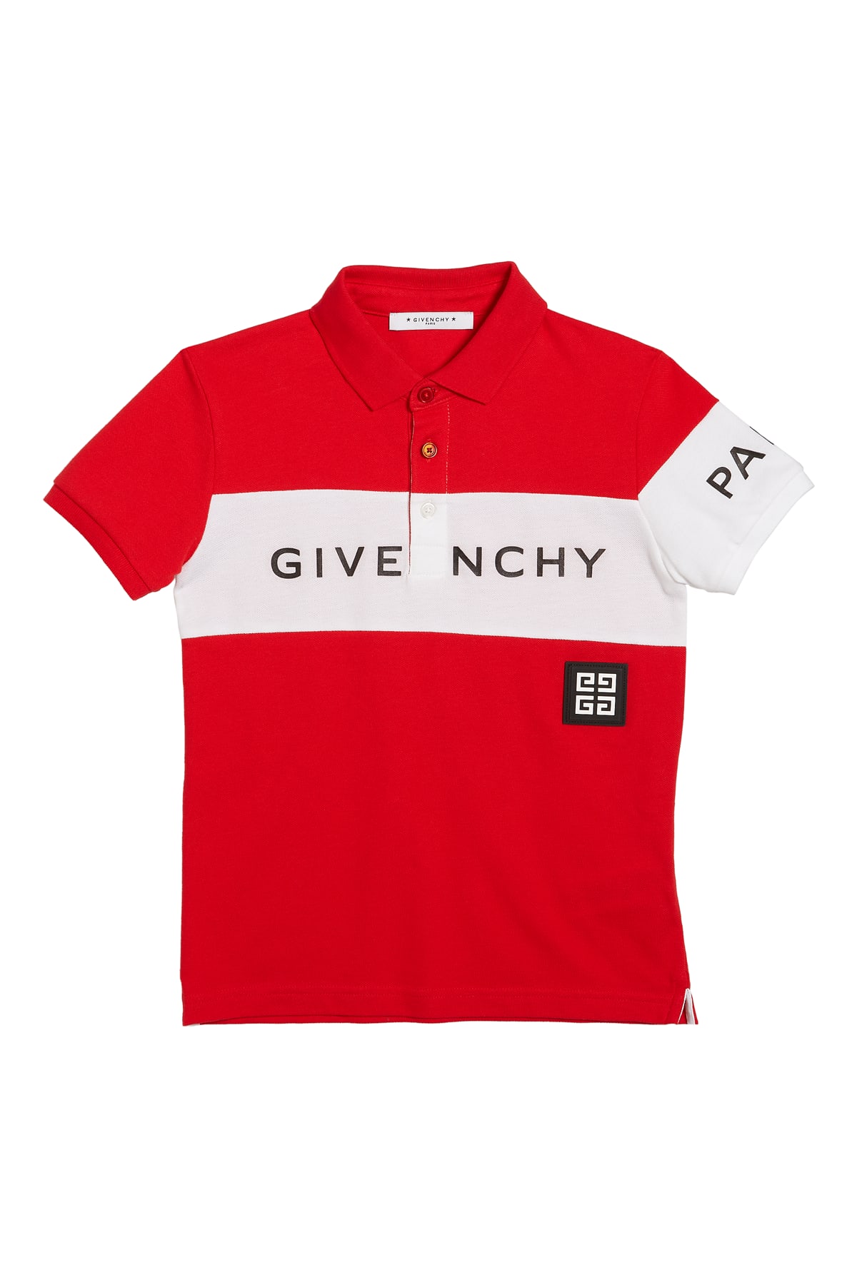 Givenchy Boy s Colorblock Logo Polo Shirt Size 12 14