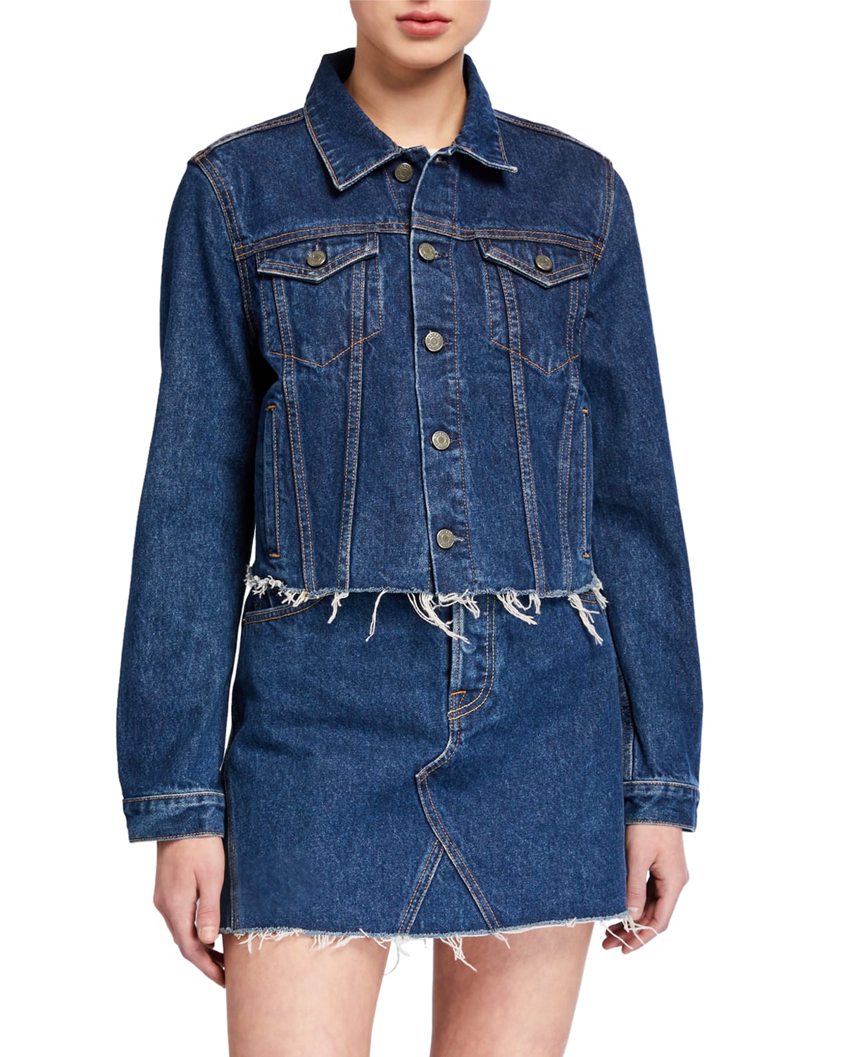 Cara Cropped Denim Jacket