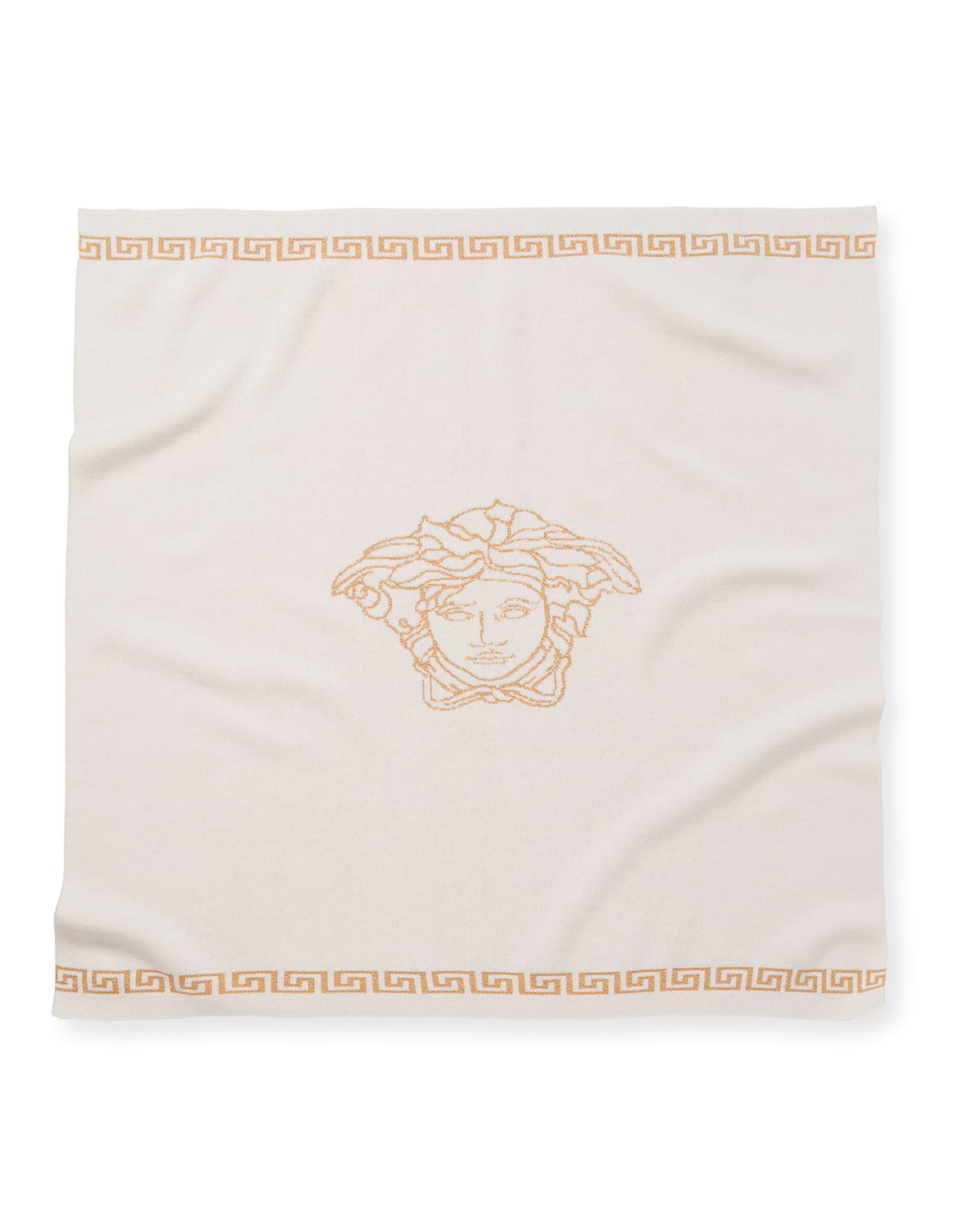 Versace Medusa Knitted Baby Blanket