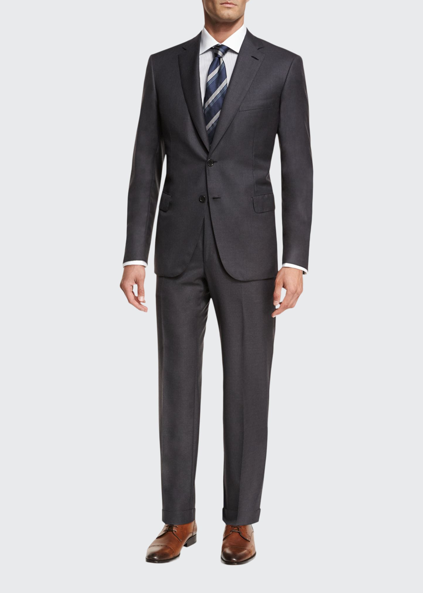 BRIONI MEN'S BRUNICO VIRGIN WOOL TWO-PIECE SUIT