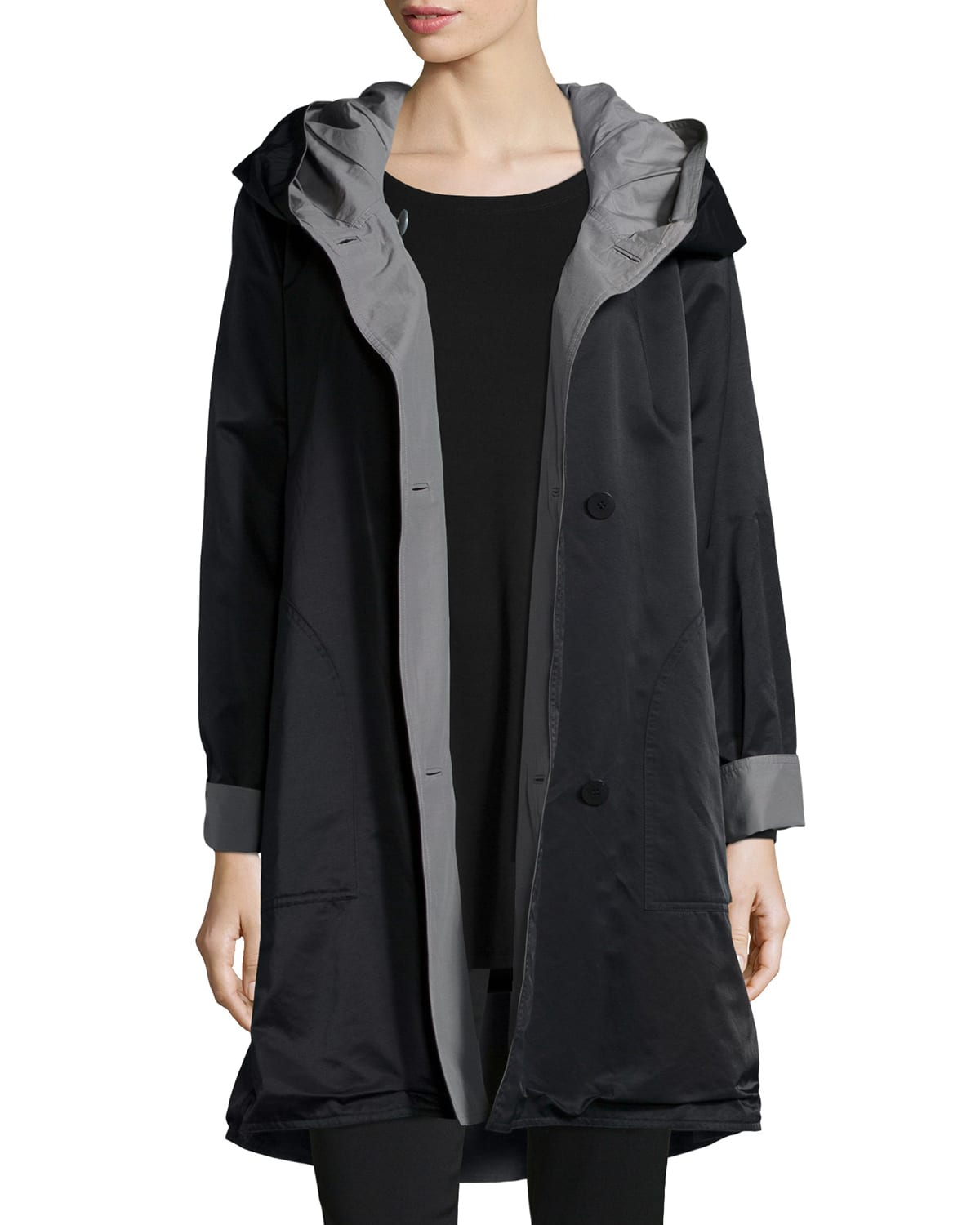 Eileen fisher reversible coat hot sale
