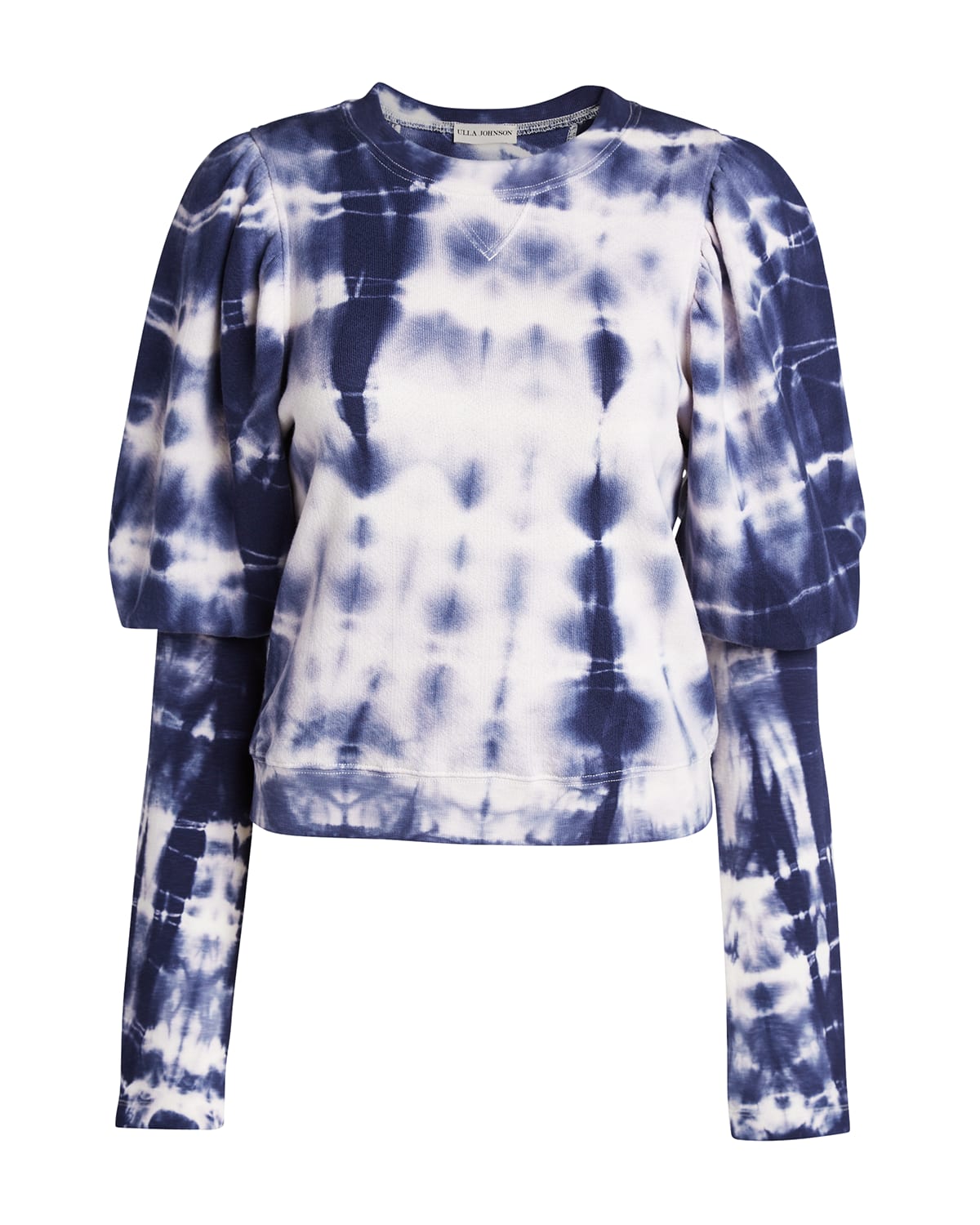 Ulla Johnson Philo Tie Dye Puff Sleeve Pullover Sweater