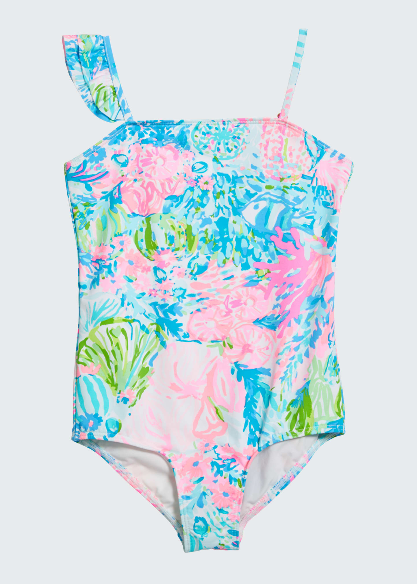 Lilly Pulitzer Girl's Saskia UPF 50+ One-Piece Swimsuit, Size 2-14