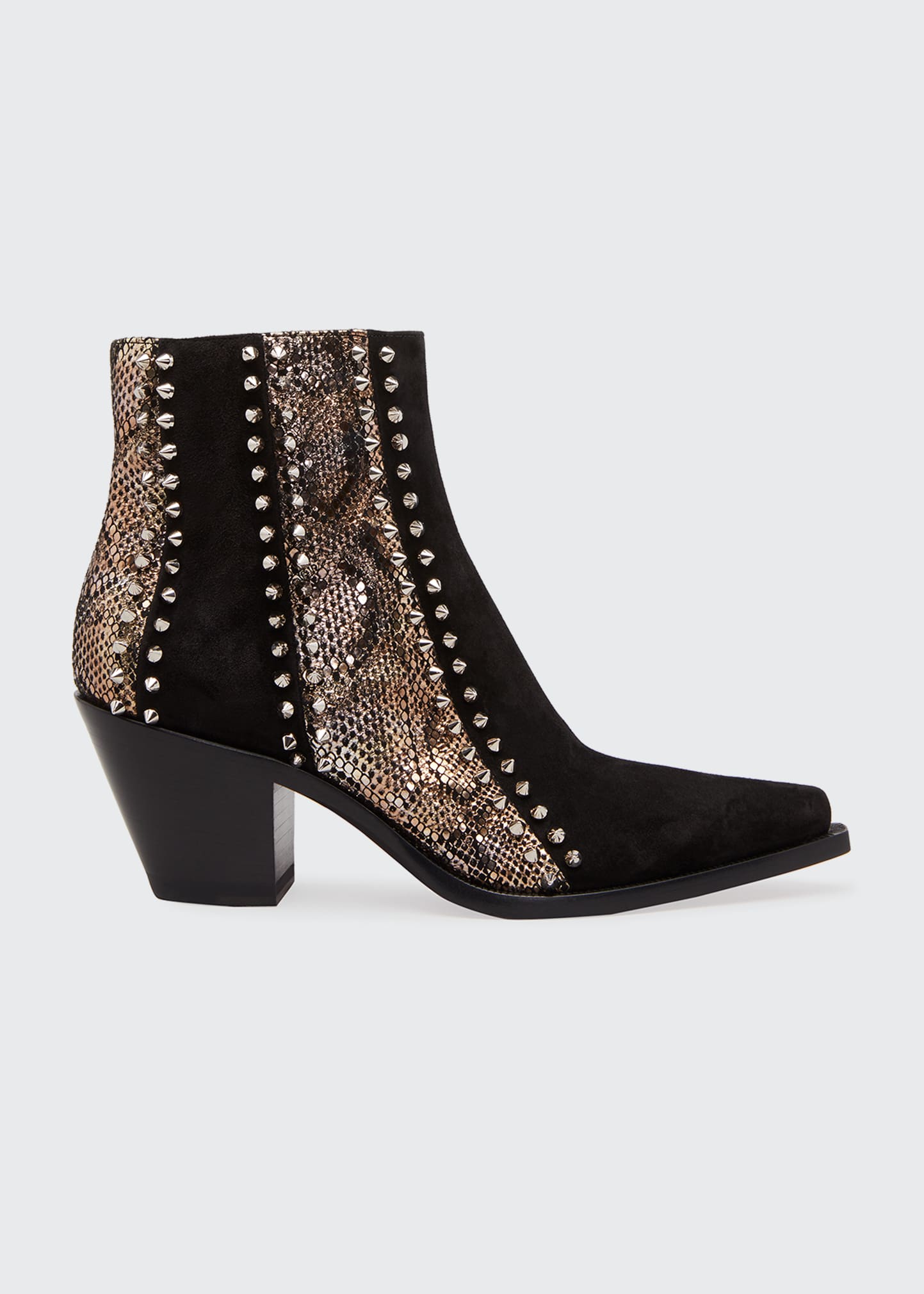 louboutin rhinestone boots