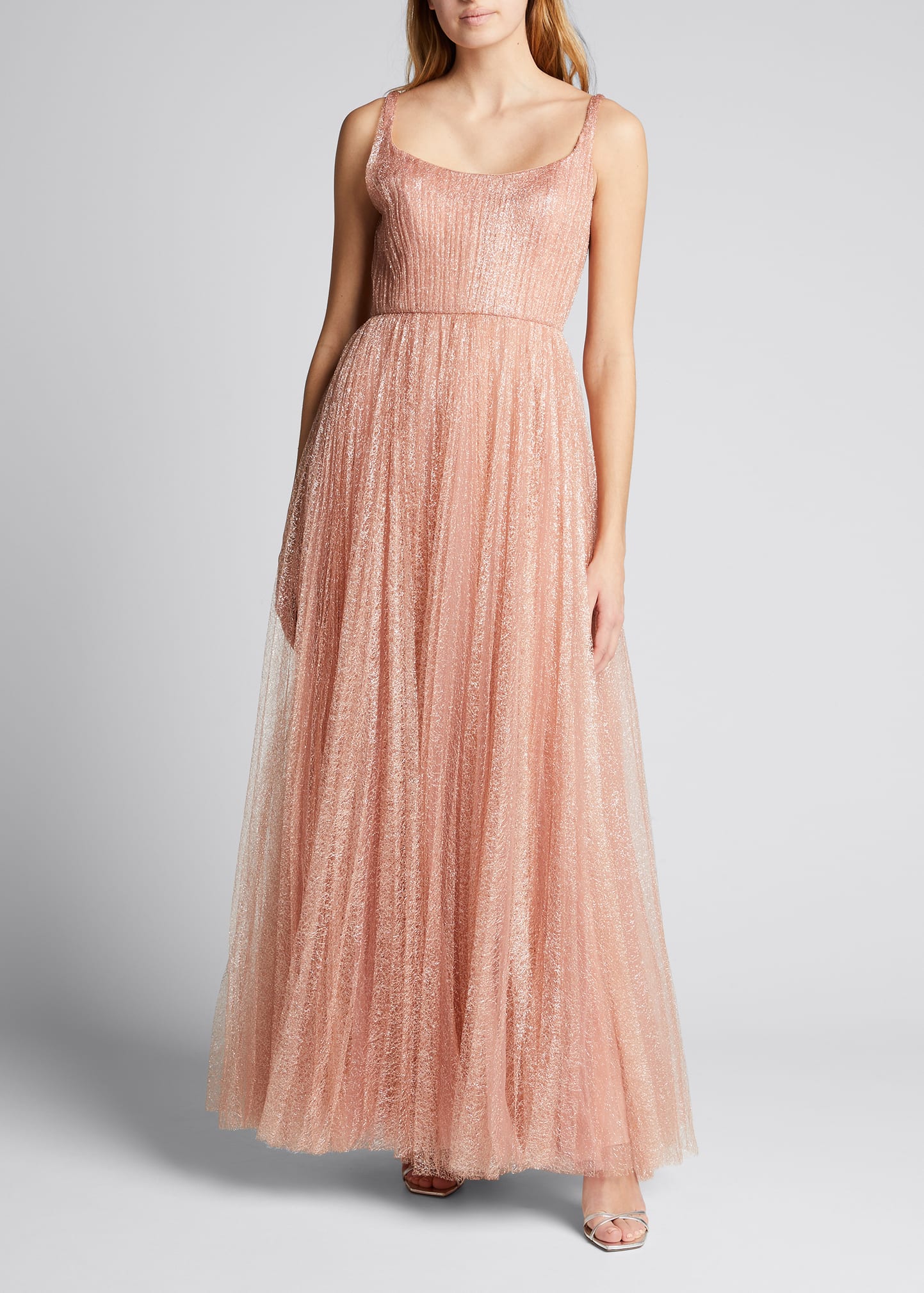 J. Mendel Tulle Pleated Gown - Bergdorf Goodman
