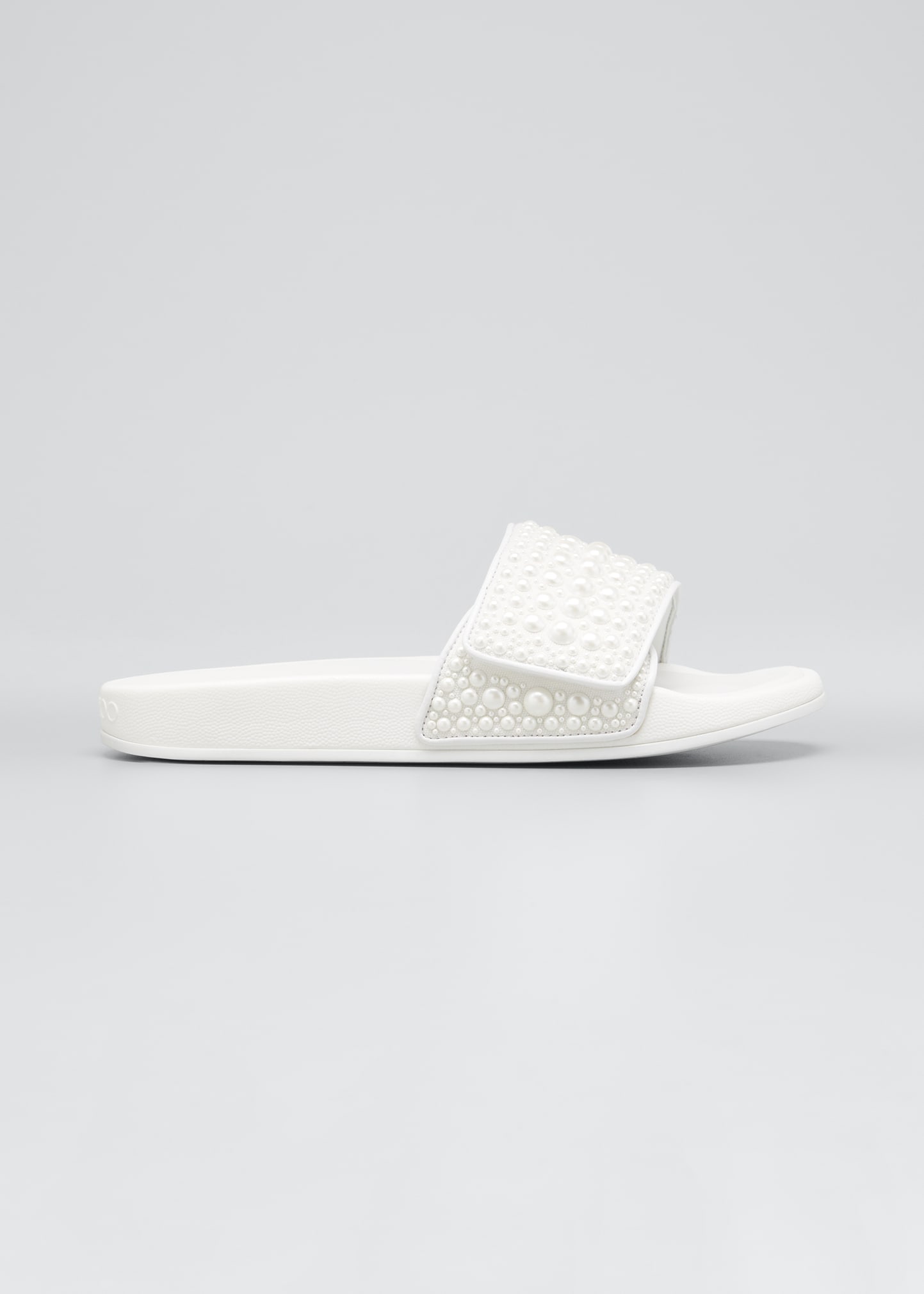 white leather footbed sandals