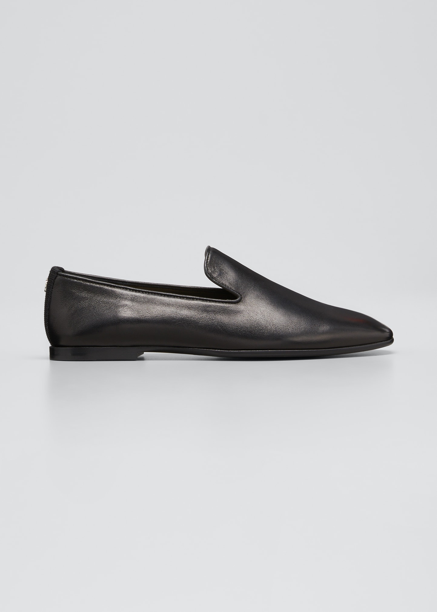 THE ROW Shiny Leather Penny Loafers - Bergdorf Goodman
