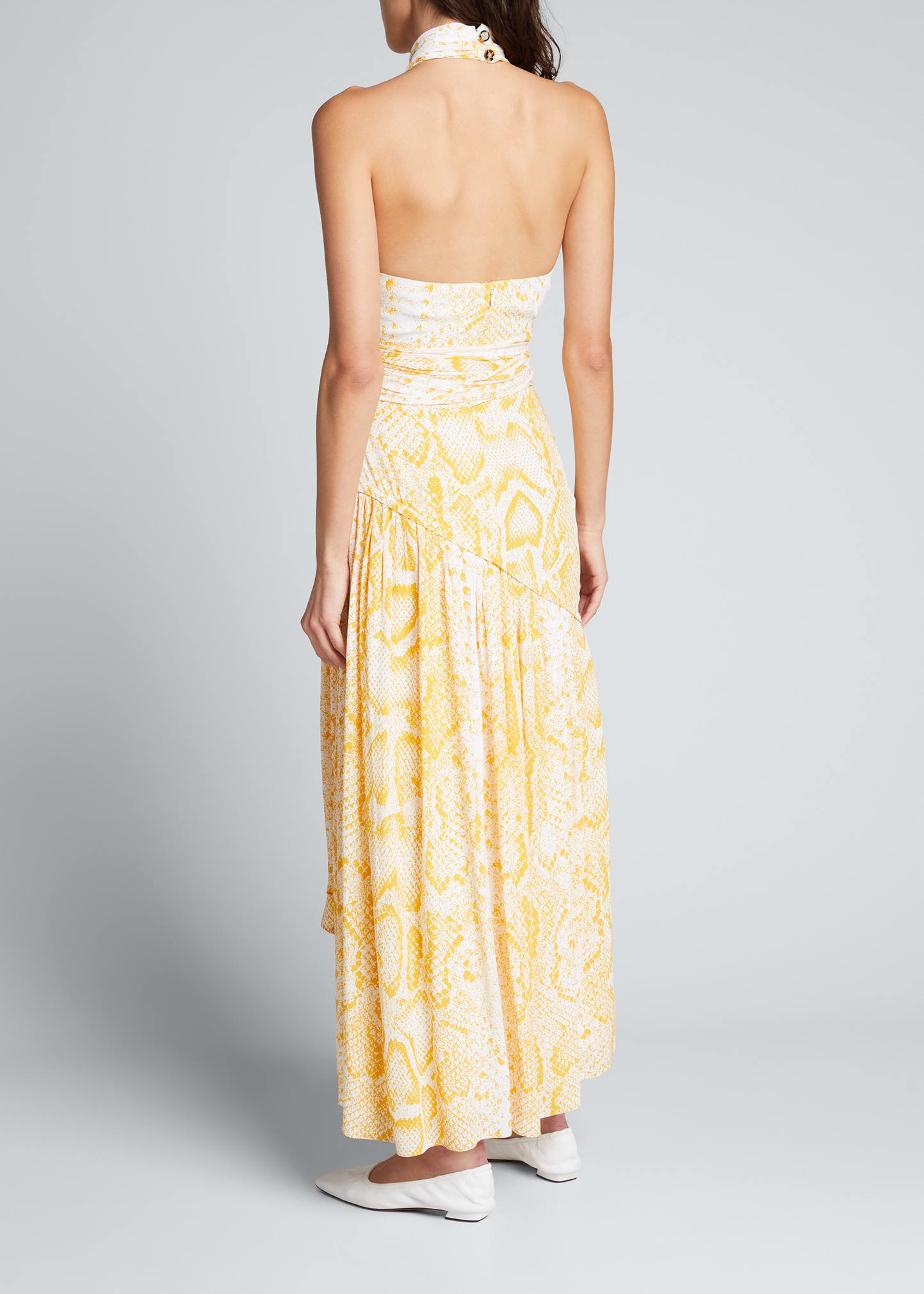 Proenza Schouler Snake-Print Halter Maxi Dress - Bergdorf Goodman