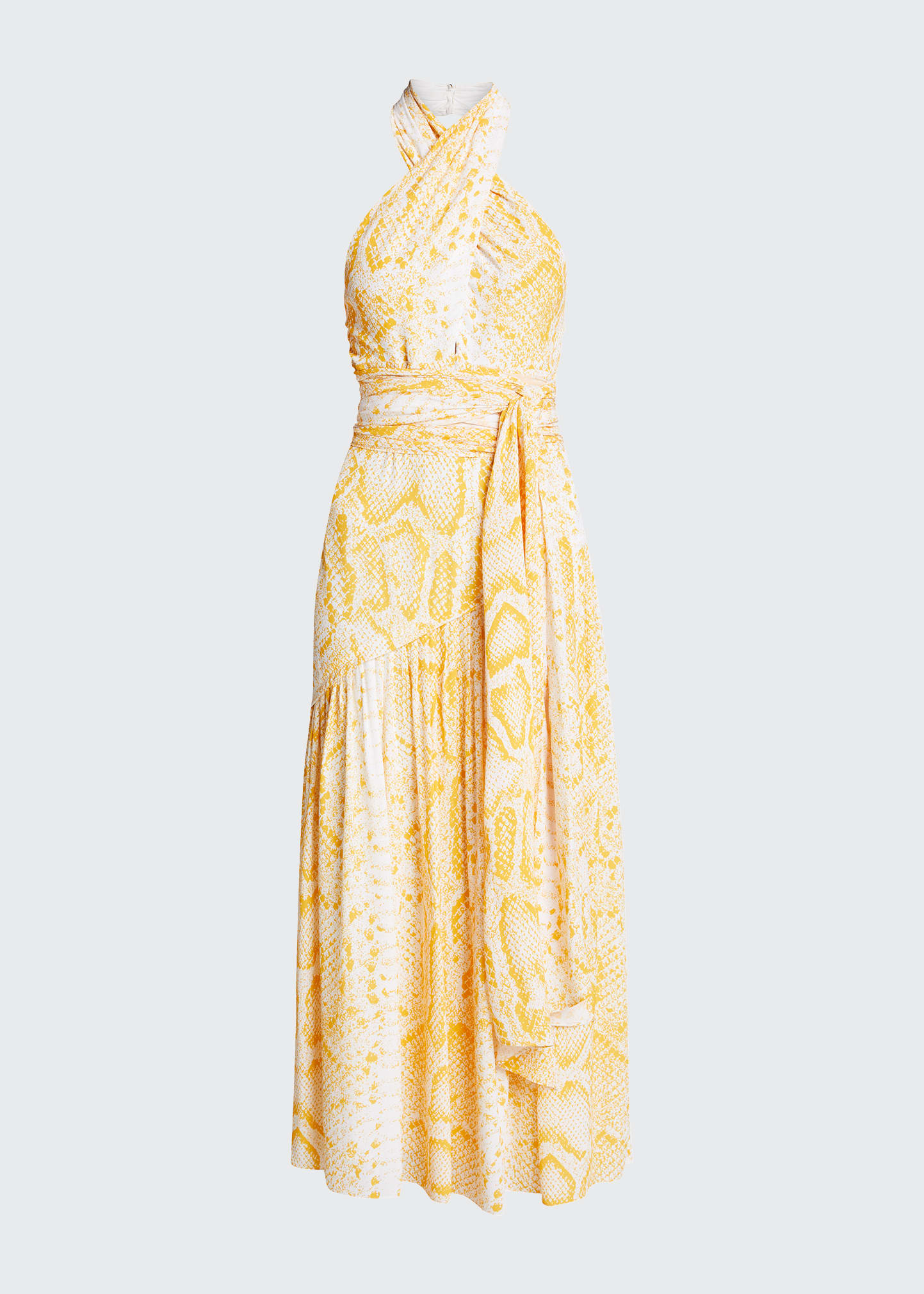 rose gold and peach dress Proenza Schouler Green Rhetta Midi Dress main image 0