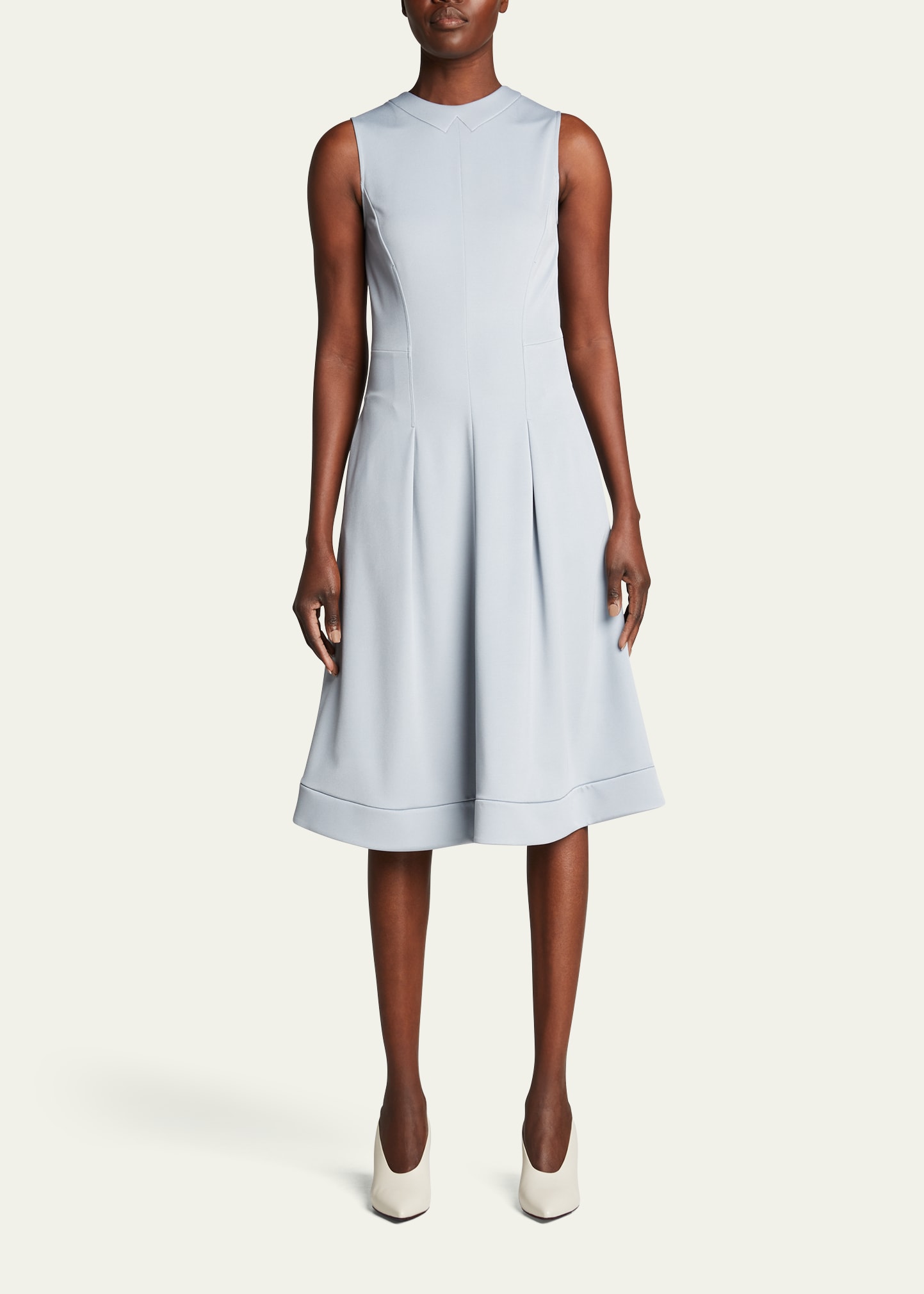 AMERI GLOSSY ENAMEL FLARE SKIRT 