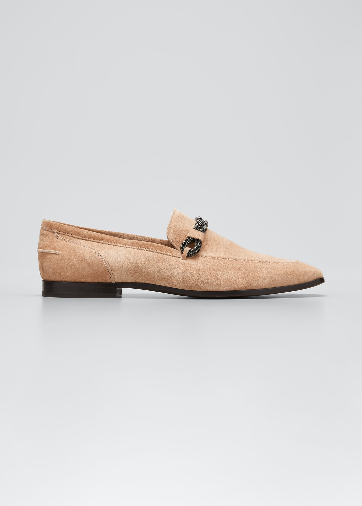 stacked heel loafers womens