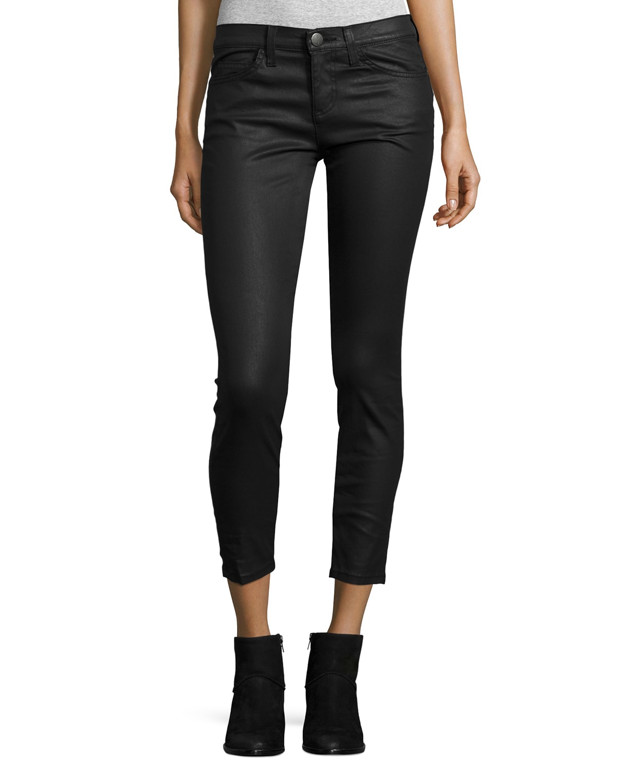 Coated Jeans Black