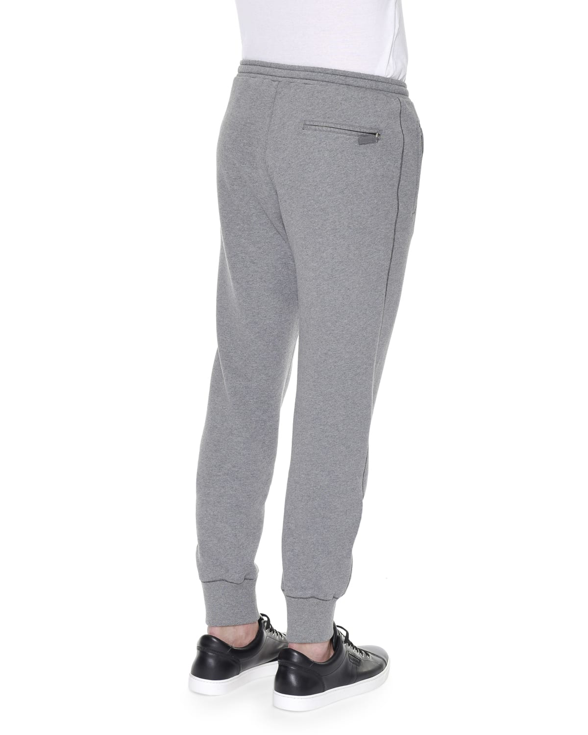 Dolce & Gabbana CrownLogo Knit Sweatpants, Gray
