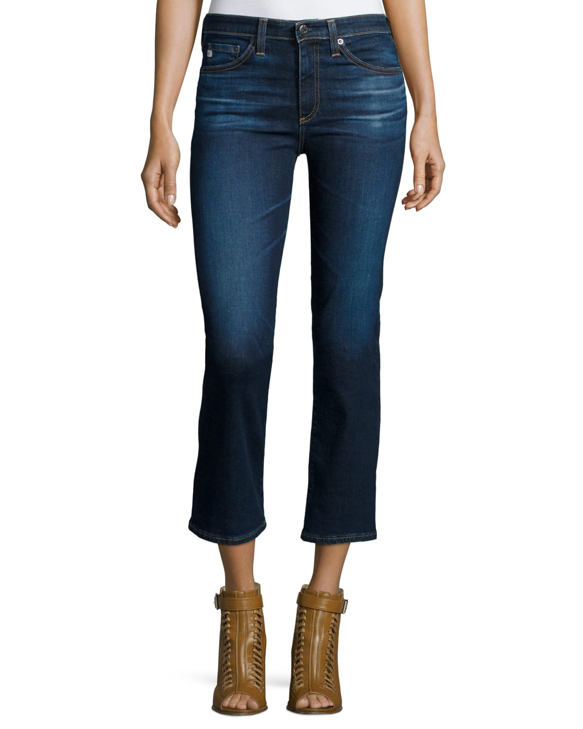 AG The Jodi Crop Flare-Leg Jeans, 2 Years Beginning