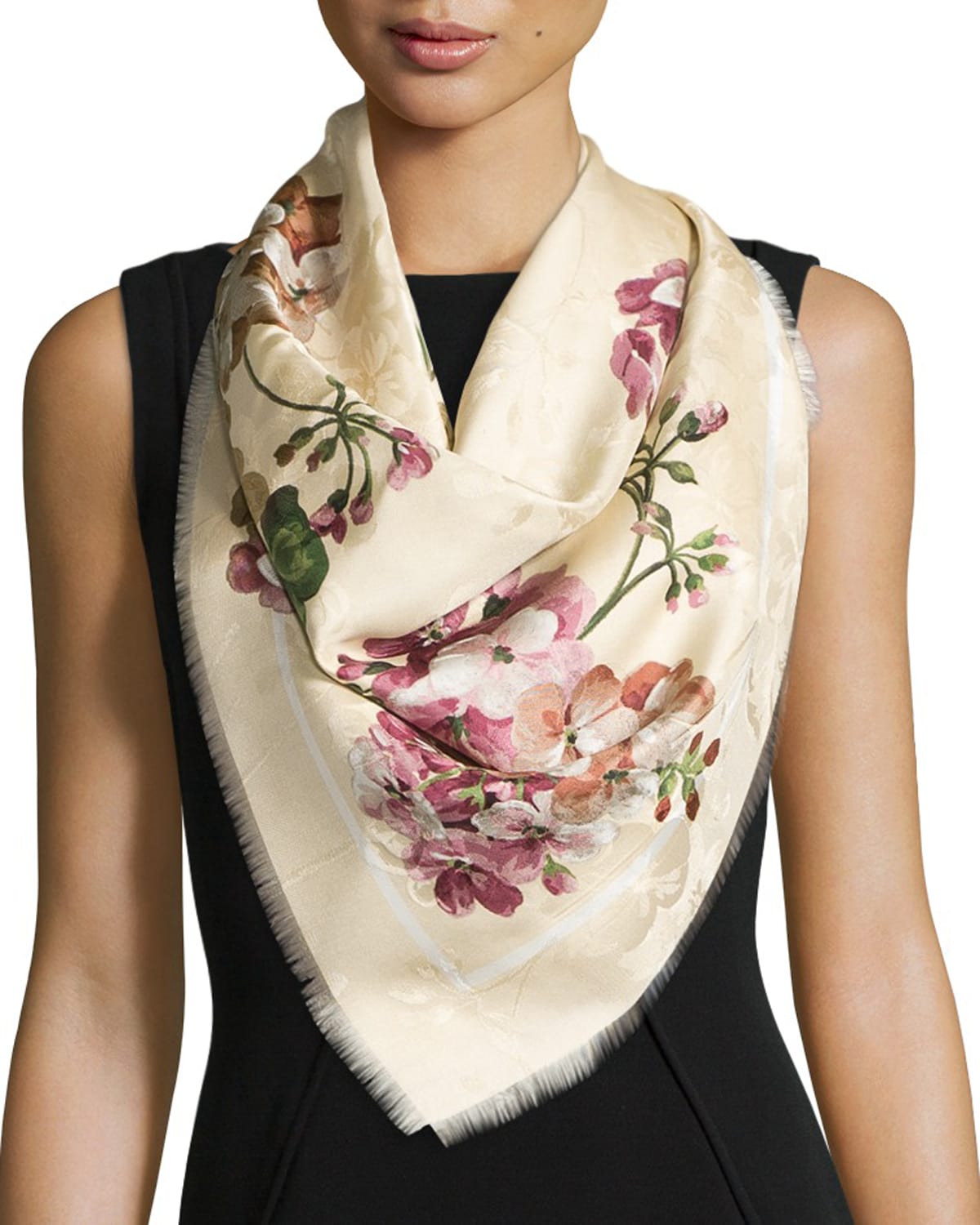 Gucci Silk Shawl in Pink