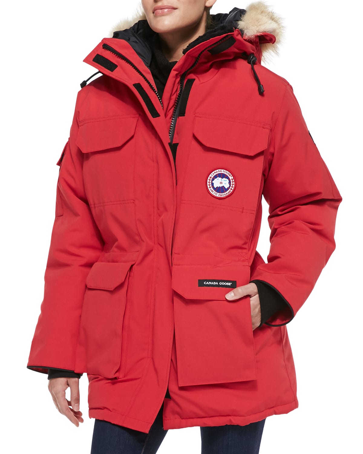 Canadian Goose Red Winter Coat. Canada Goose too big.