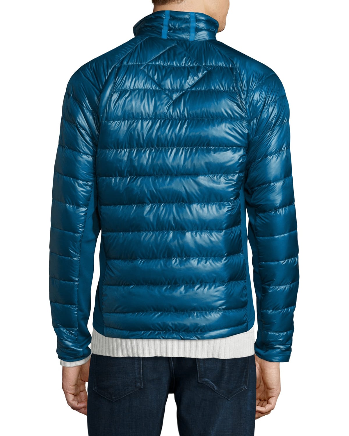 Canada Goose Hybridge Lite Puffer Jacket, Graphite/Red