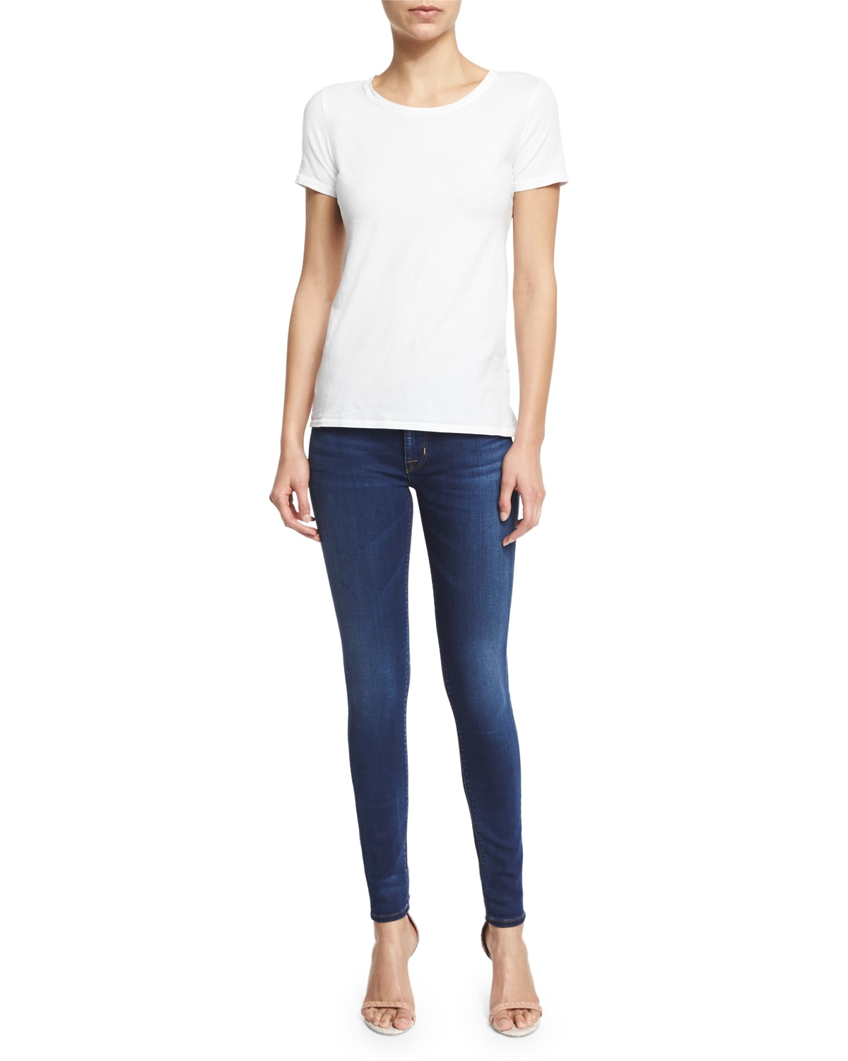 hudson nico skinny jeans blue gold
