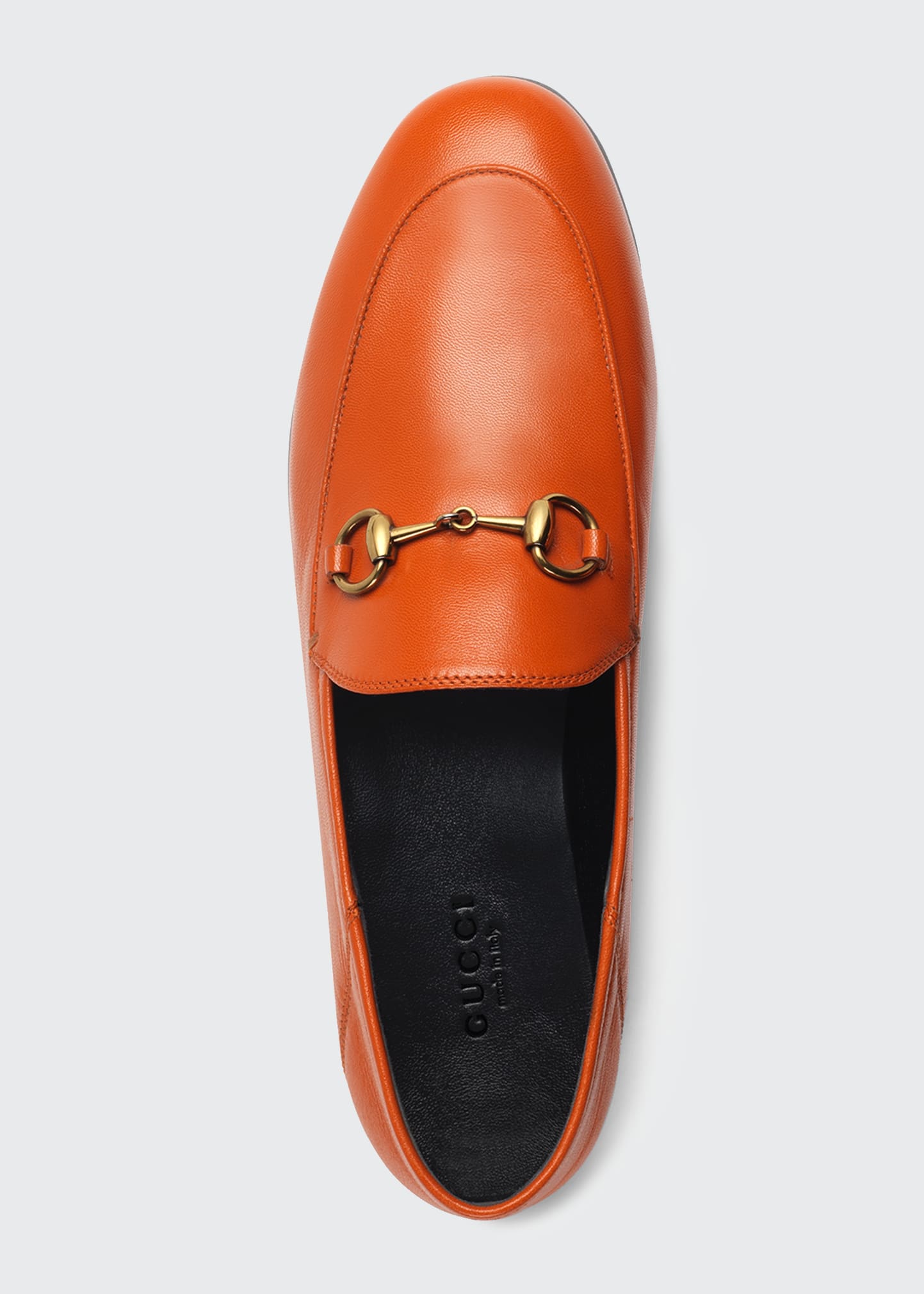 Gucci cheap cognac loafers