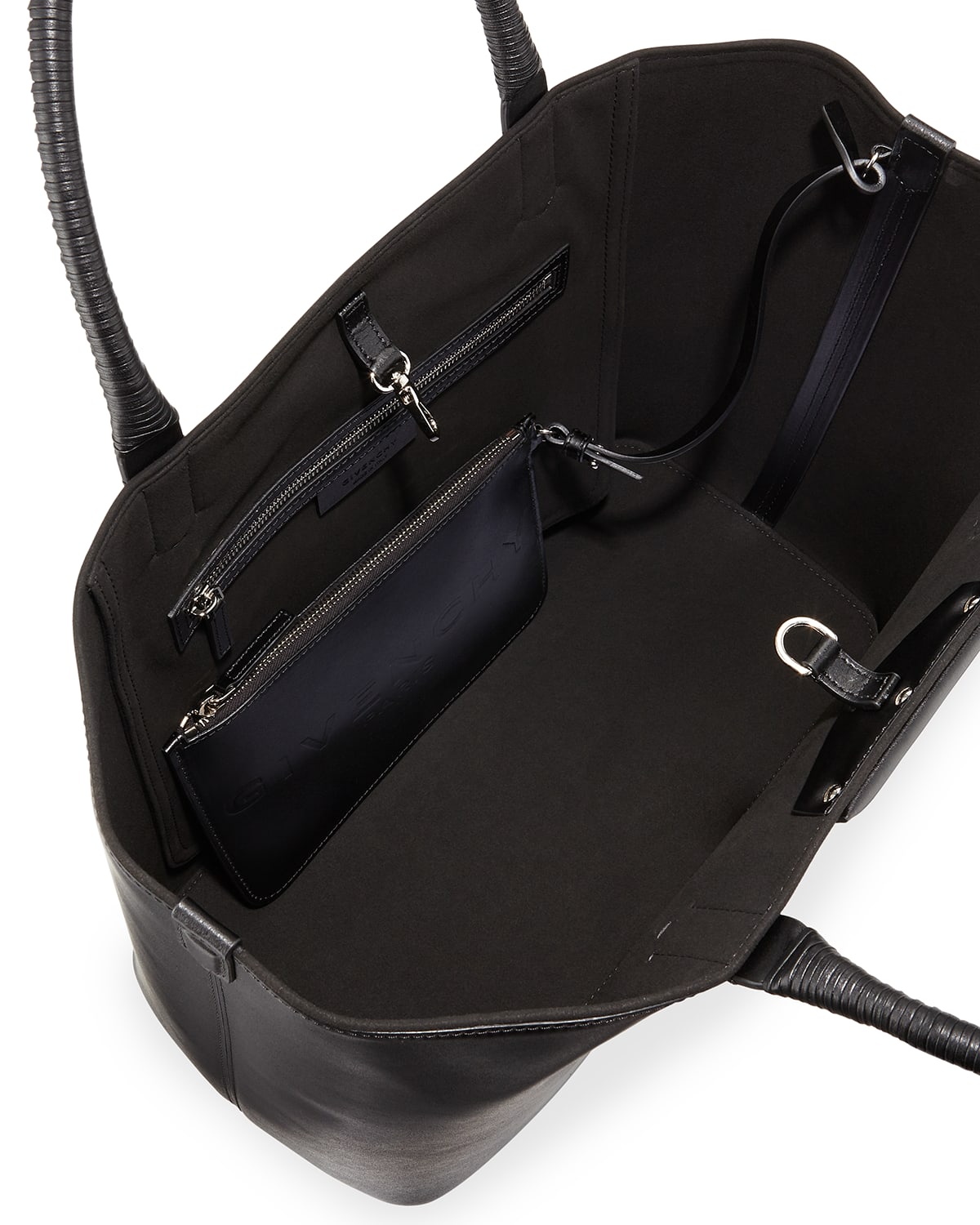 Givenchy Antigona Whipstitch-Handle Medium Tote Bag, Black
