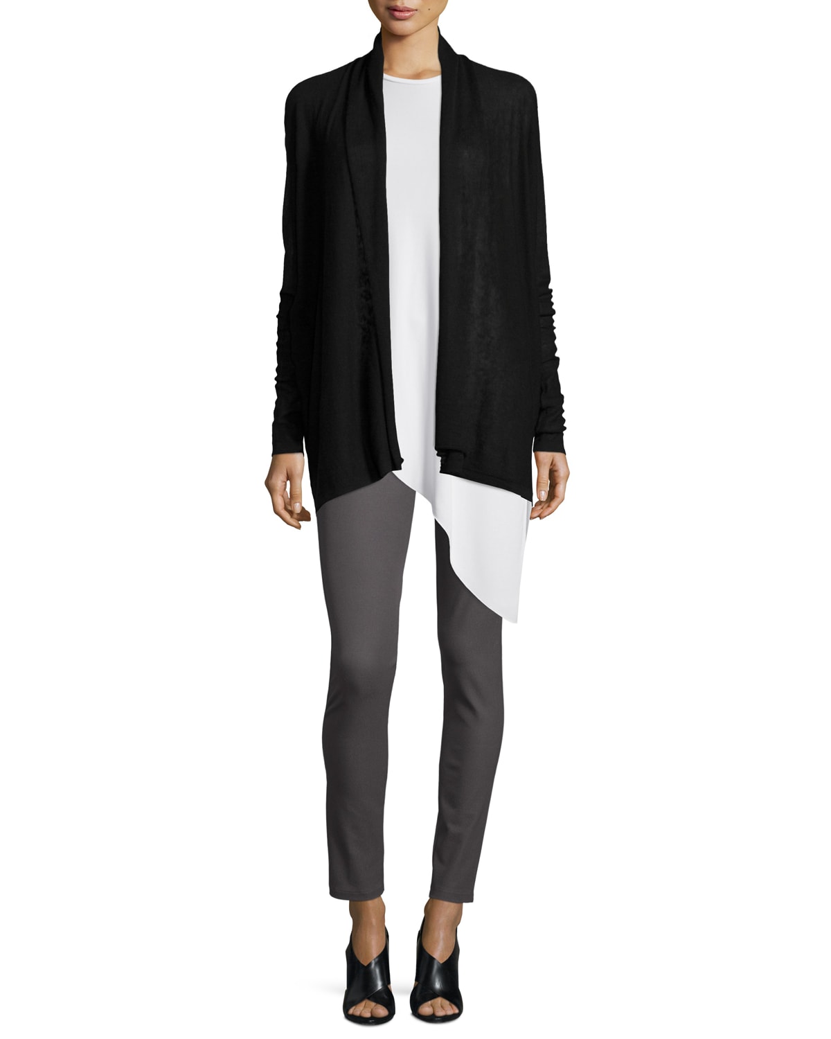 Joseph Cotton Stretch Leggings, Black