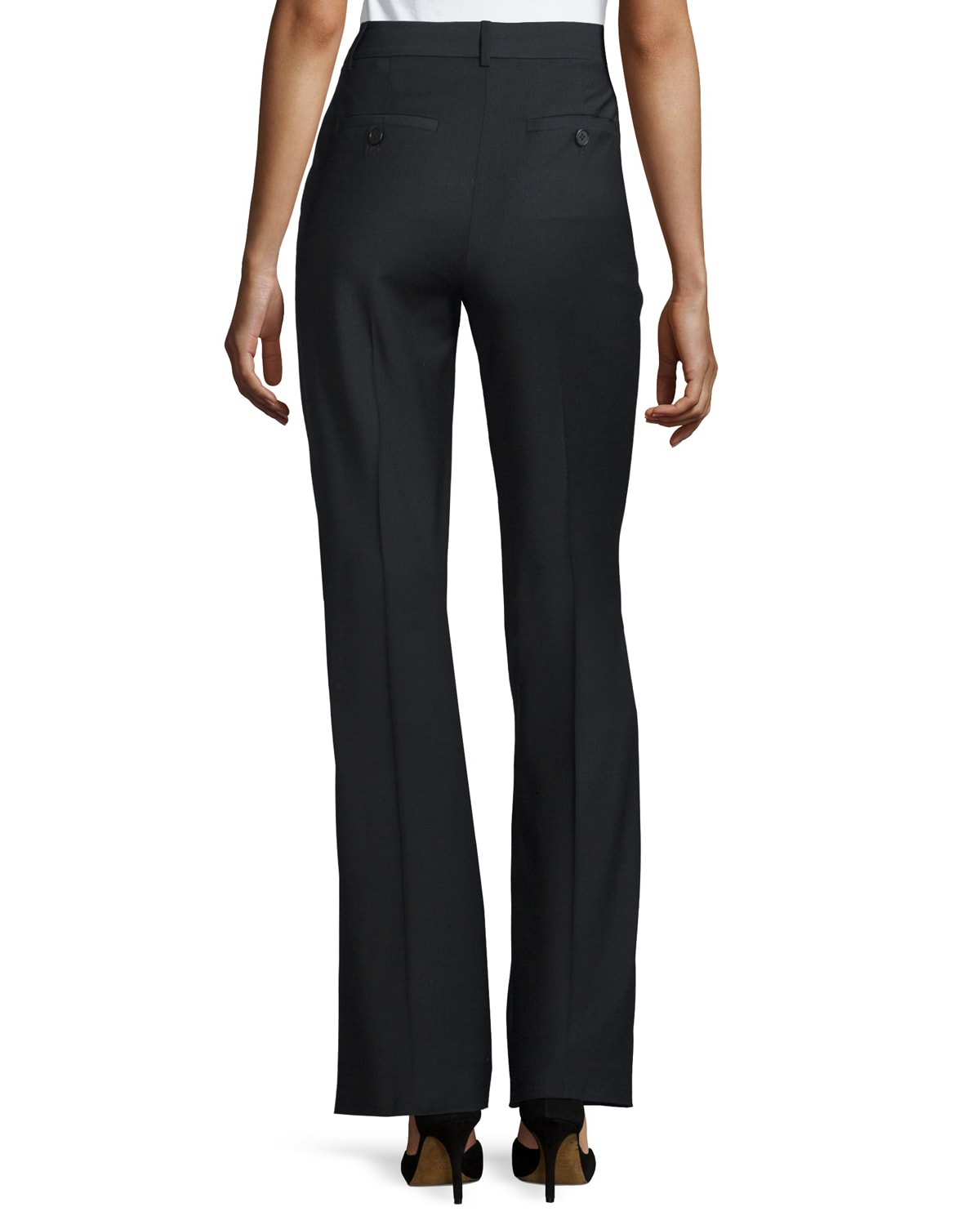 Theory Pants In Black Wool | italist