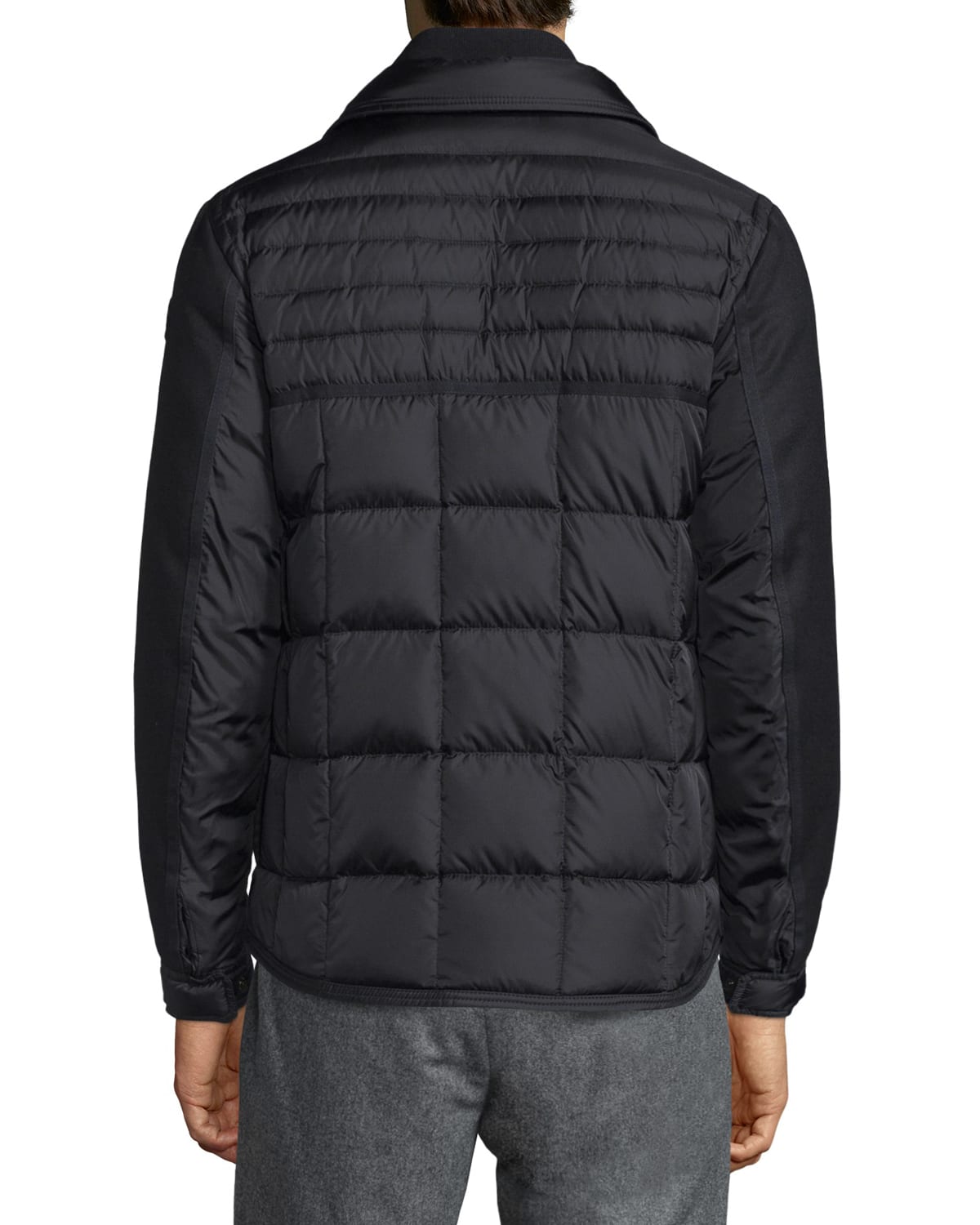 Moncler mixed media down hot sale jacket