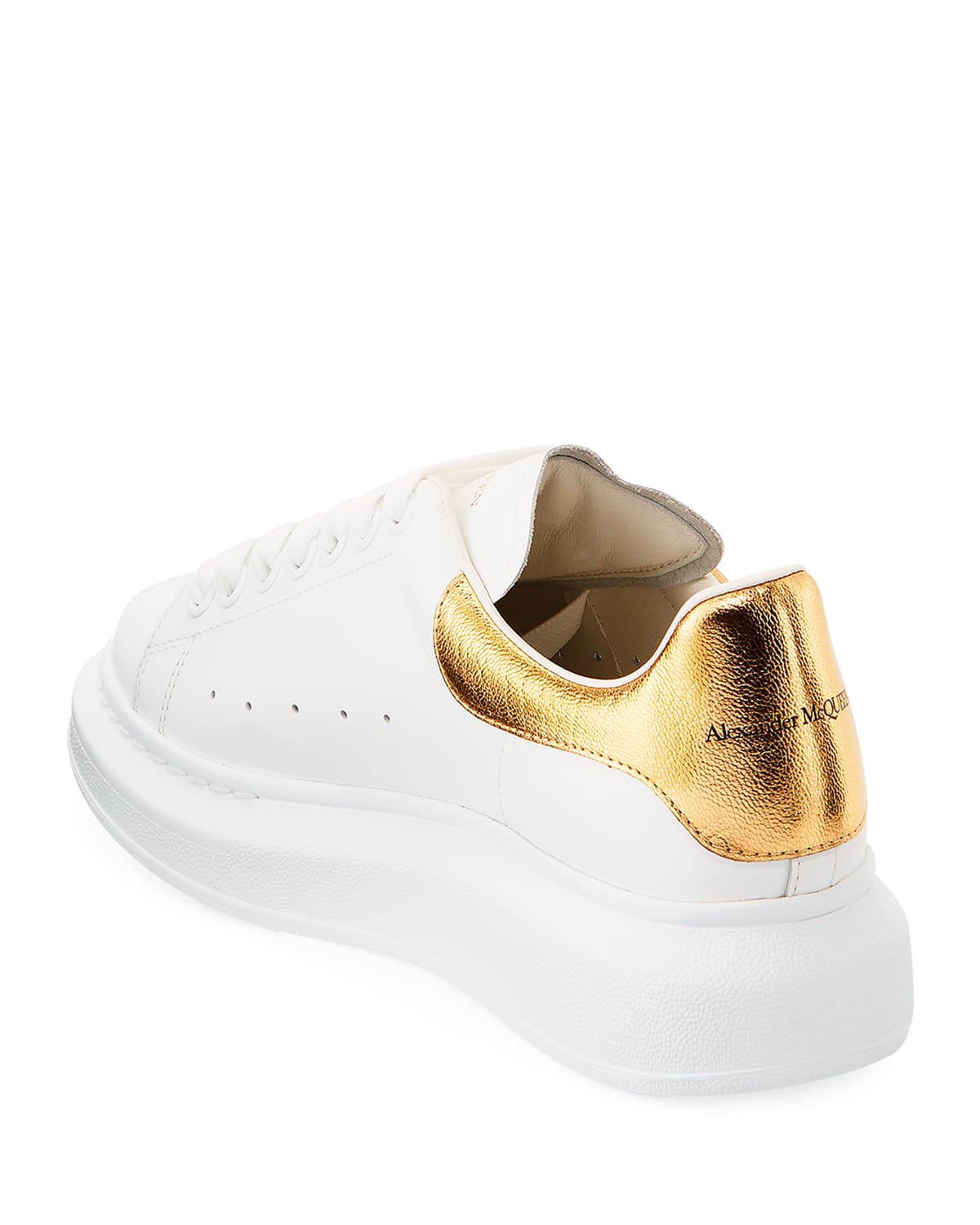 Alexander McQUEEN Sneakers in white/ rose gold