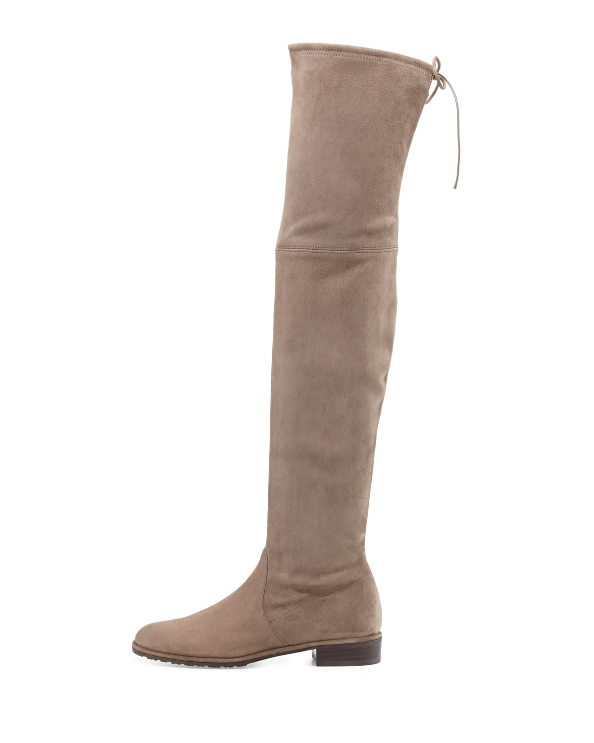 Stuart Weitzman Lowland Stretch-Suede Over-the-Knee Boot, Bordeaux