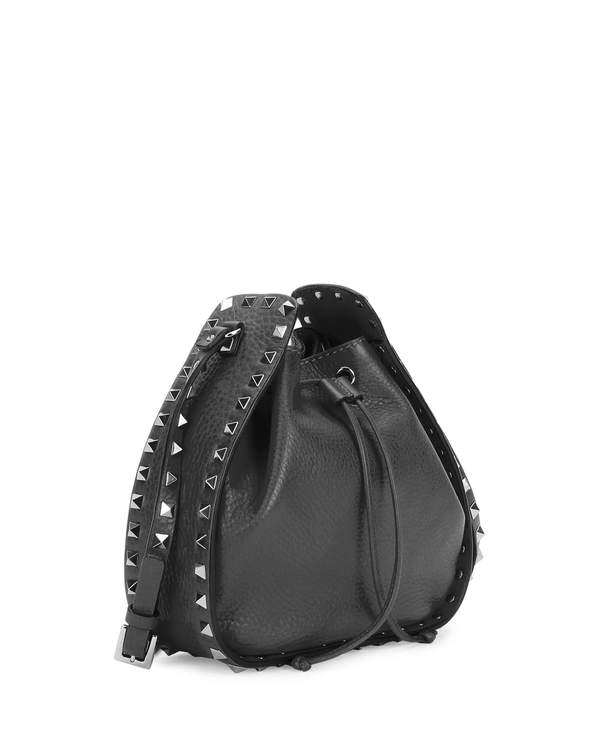 Valentino Garavani Locò Small Crossbody Bag Dark Grey/Black