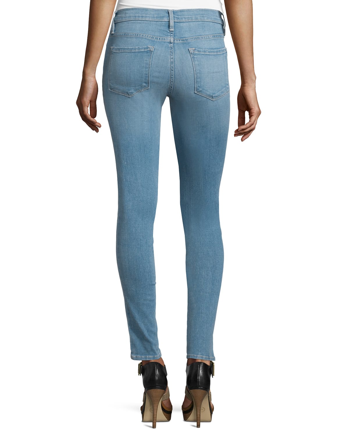 FRAME DENIM Culver Le Skinny De Jeanne Skinny Jeans, Blue