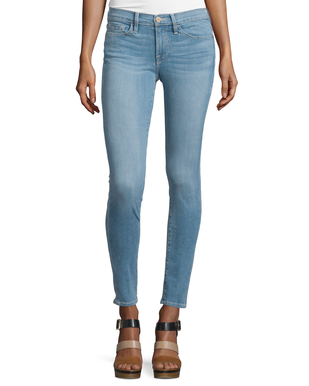 FRAME DENIM Culver Le Skinny De Jeanne Skinny Jeans, Blue