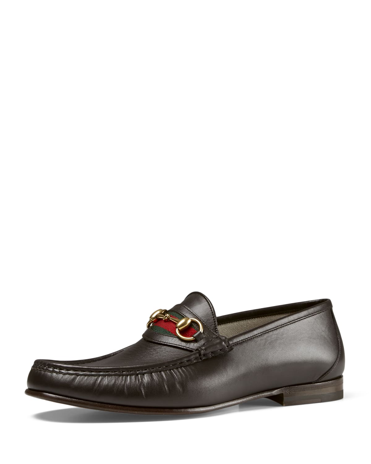 Gucci Leather Horsebit Loafer, Black