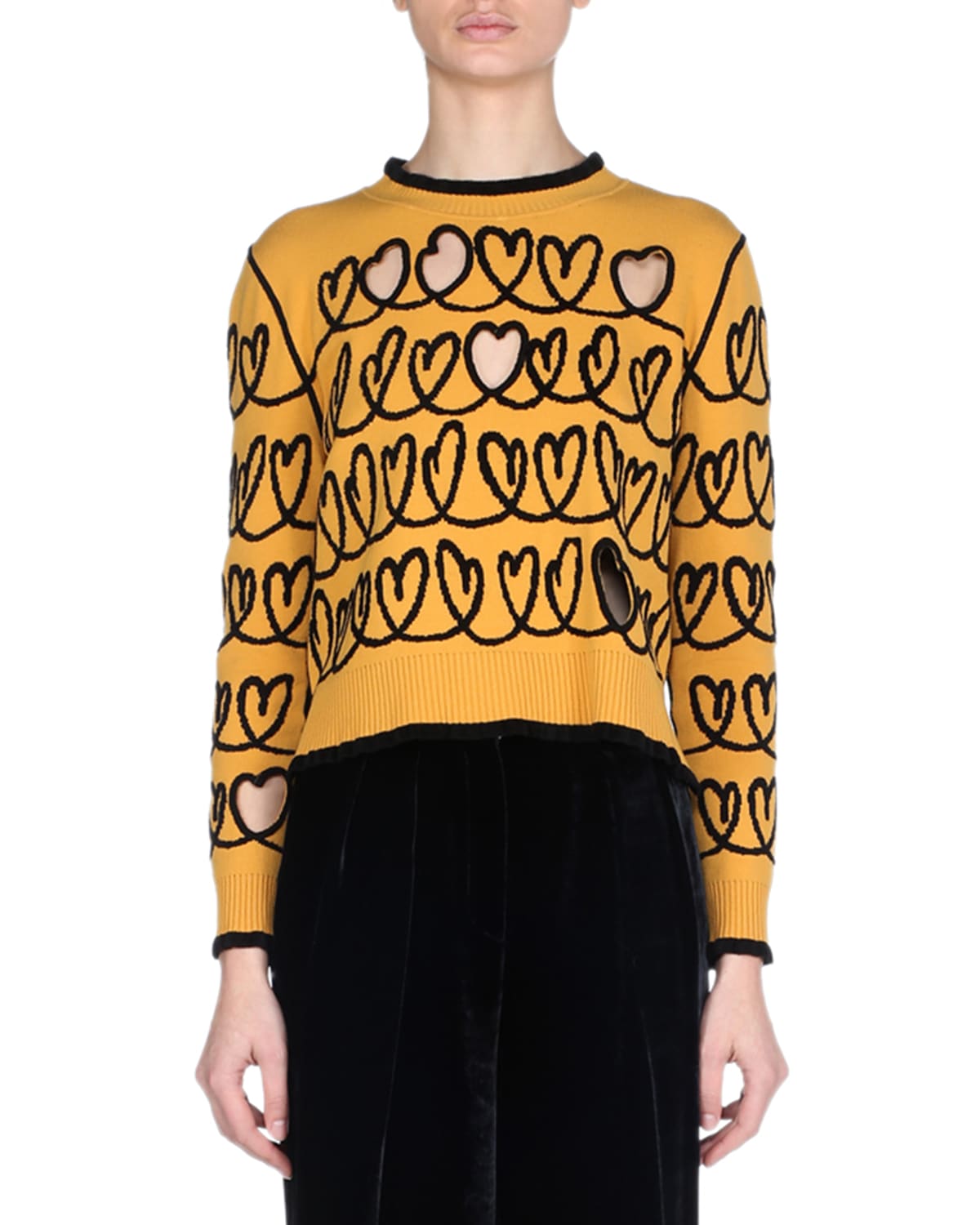 Fendi heart sweater best sale