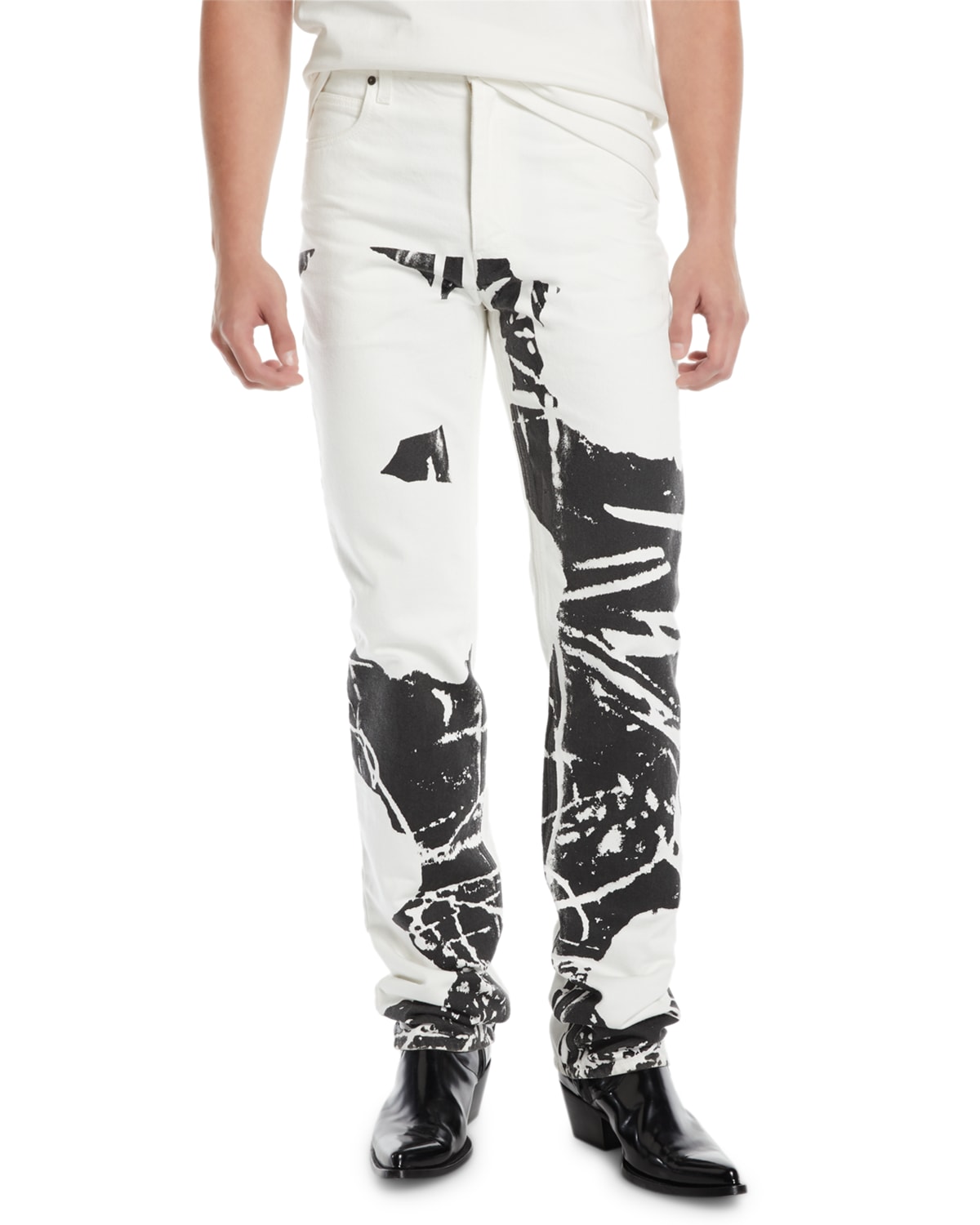 Men s Graphic Straight Leg Jeans