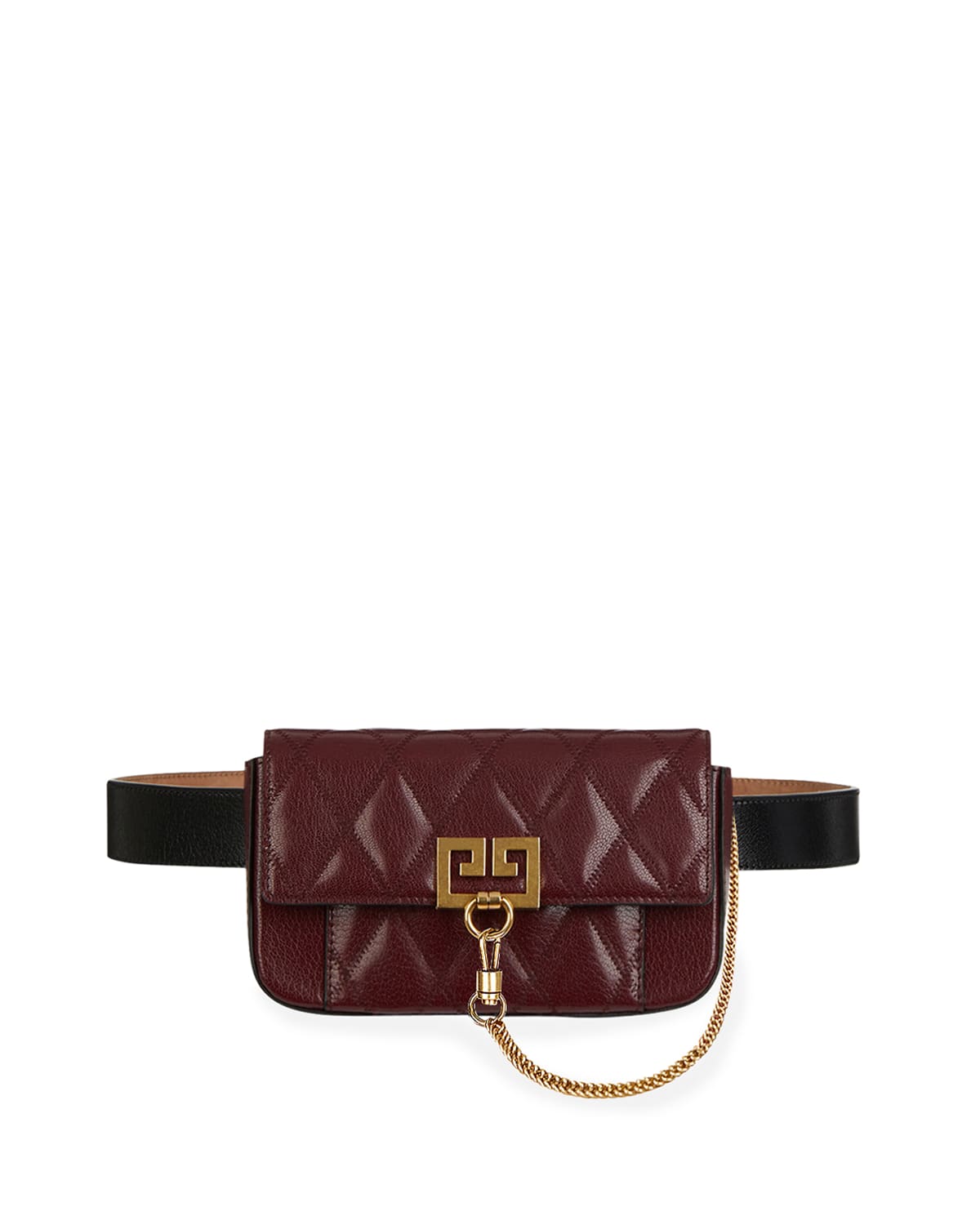 Givenchy Pocket Mini Pouch Convertible Clutch Belt Bag Golden Hardware