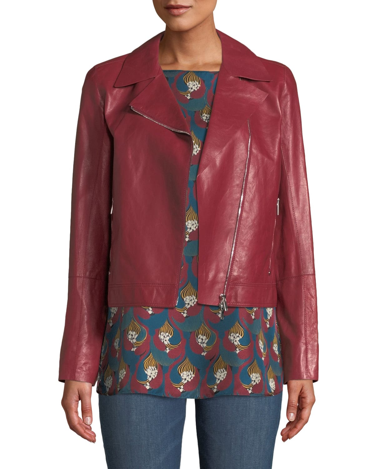 Lafayette 148 new york leather jacket best sale