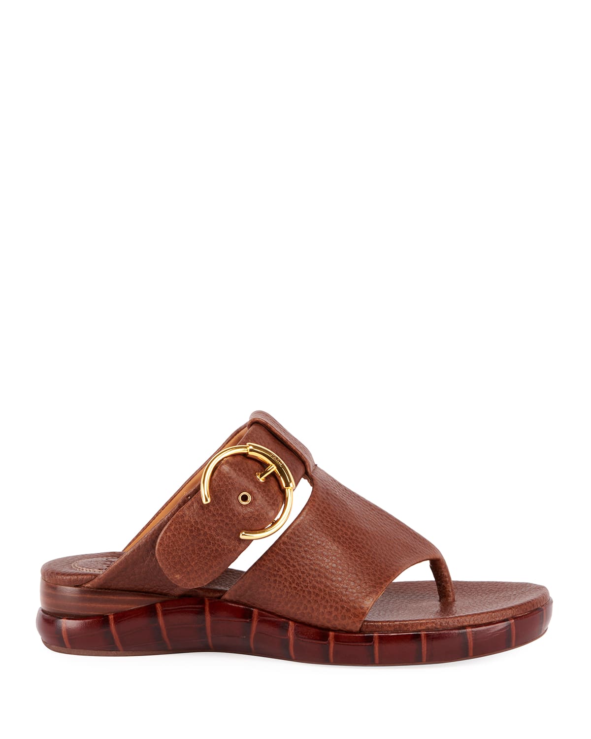 Wave Calf Leather Sandals