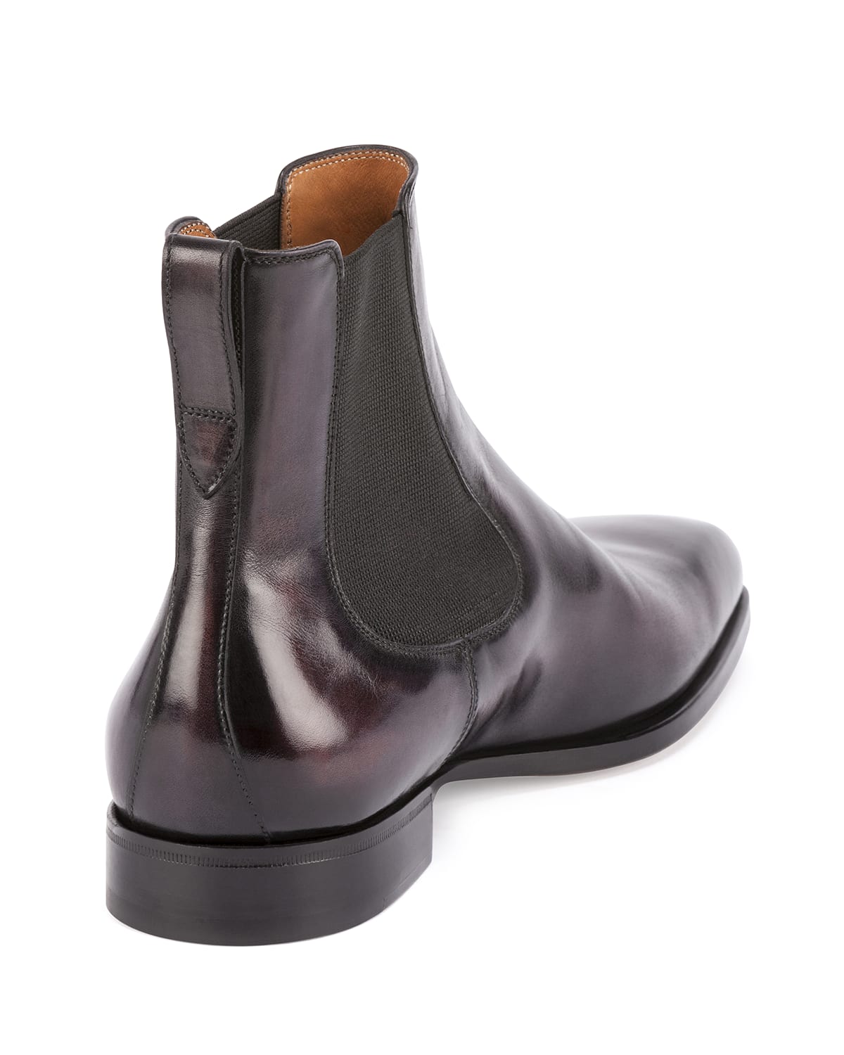 Berluti Classic Leather Chelsea Boot, Burgundy Bergdorf Goodman