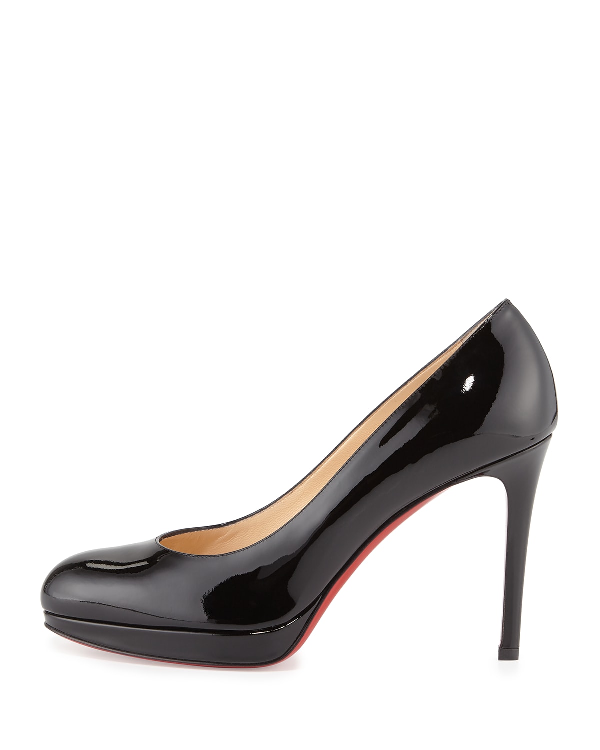 Christian Louboutin Simple Patent Red Sole Pump, Black