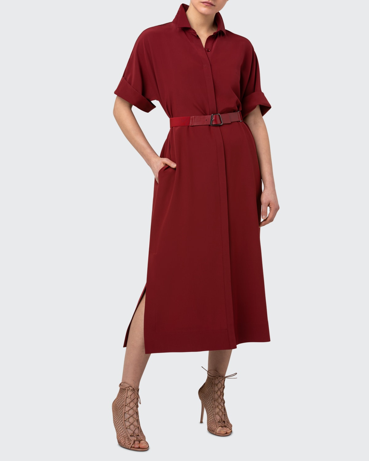 silk crepe gown