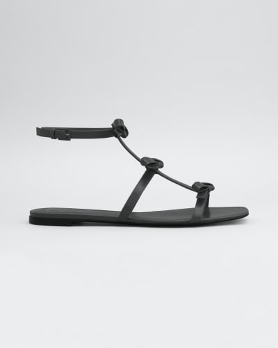 Black Bow Sandal | bergdorfgoodman.com