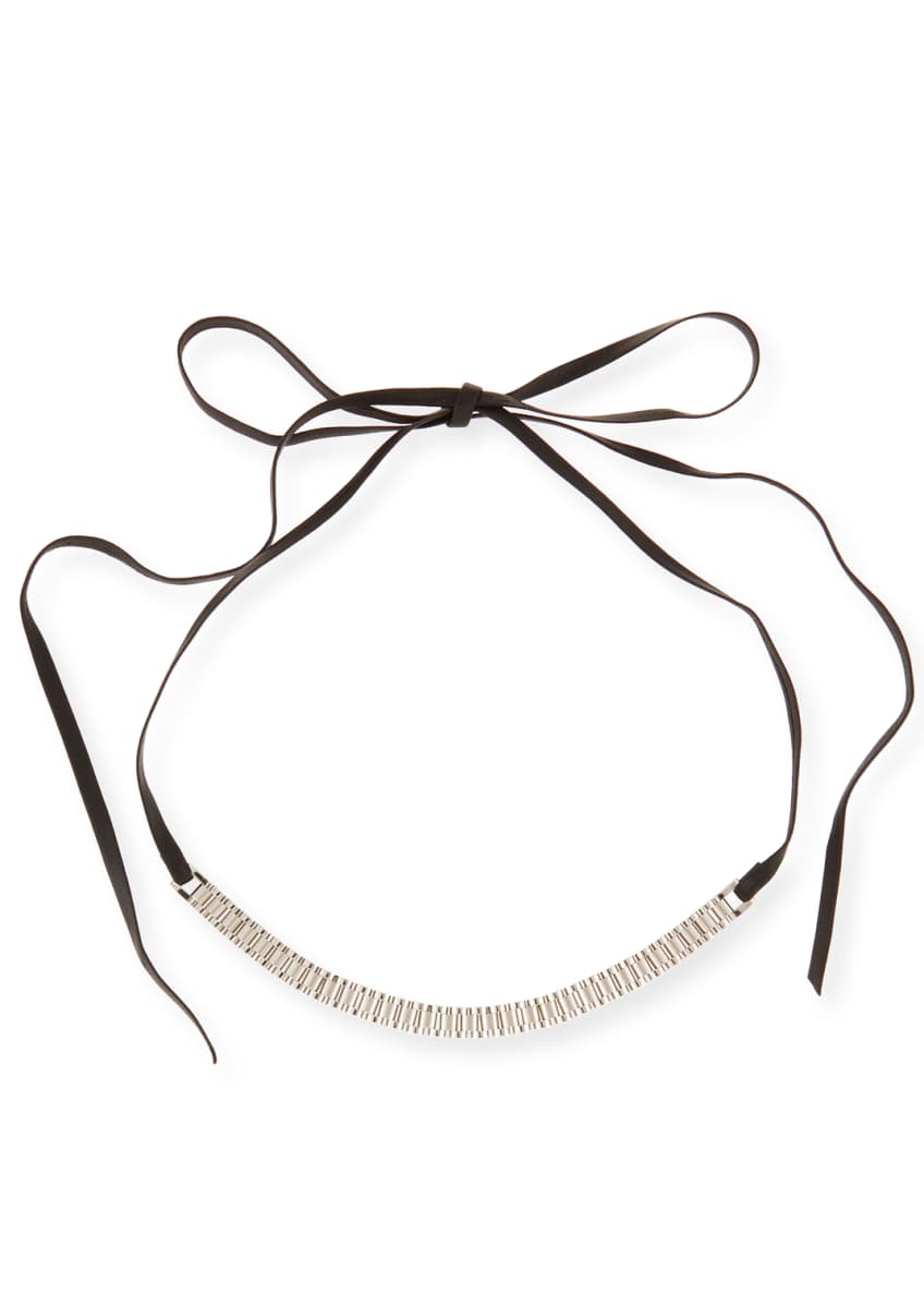 strap choker necklace