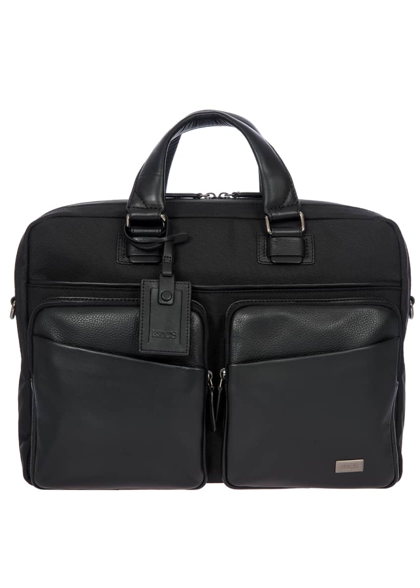 Salvatore Ferragamo Gancio Formal Soft Leather Briefcase, Black