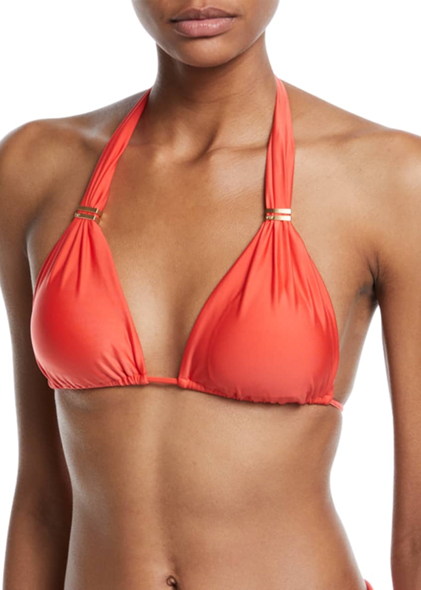 Vix Bia Tube Triangle Bikini Top Coral and Matching Items Matching Items Bergdorf Goodman